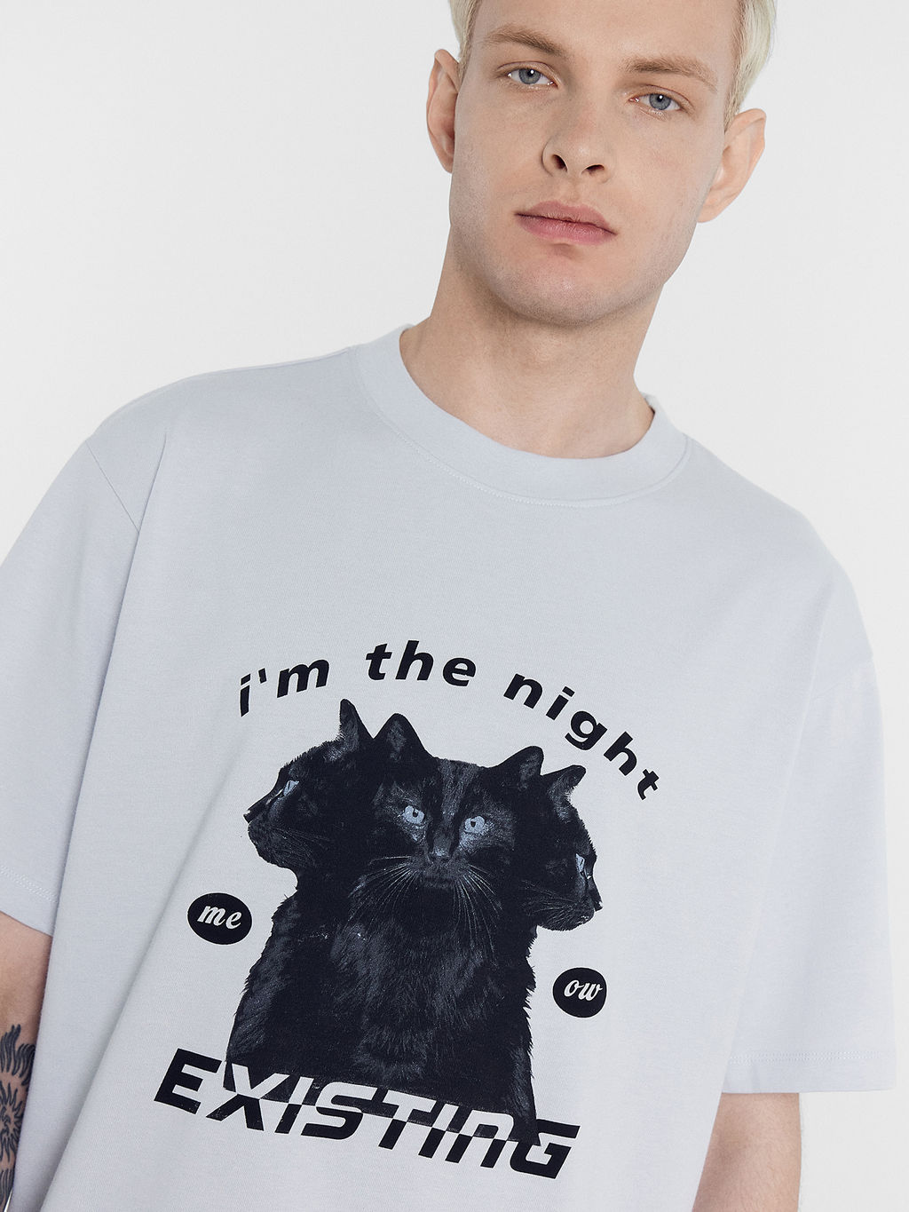 Футболка мужская туманно-голубая с печатью туман +печать 111846 - Mark formelle фото 5