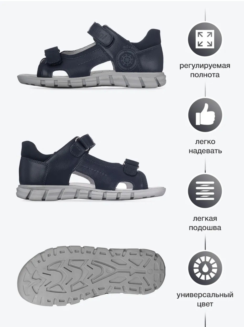 SO-344(1) Сандалии цвет синий - Bottilini фото 2