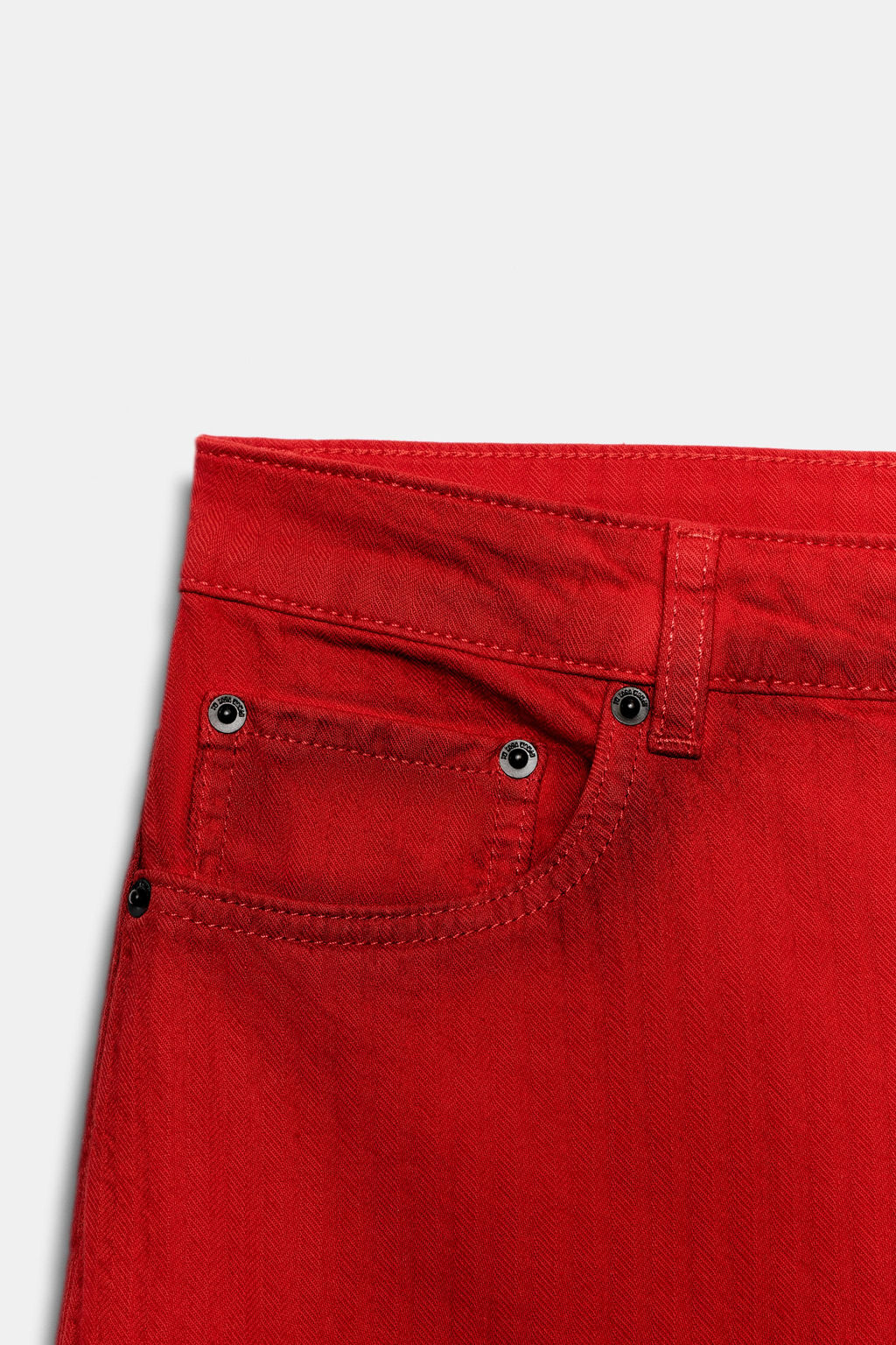 JEANS ZW COLLECTION WIDE LEG TIRO BAJO / Rojo - Zara фото 8