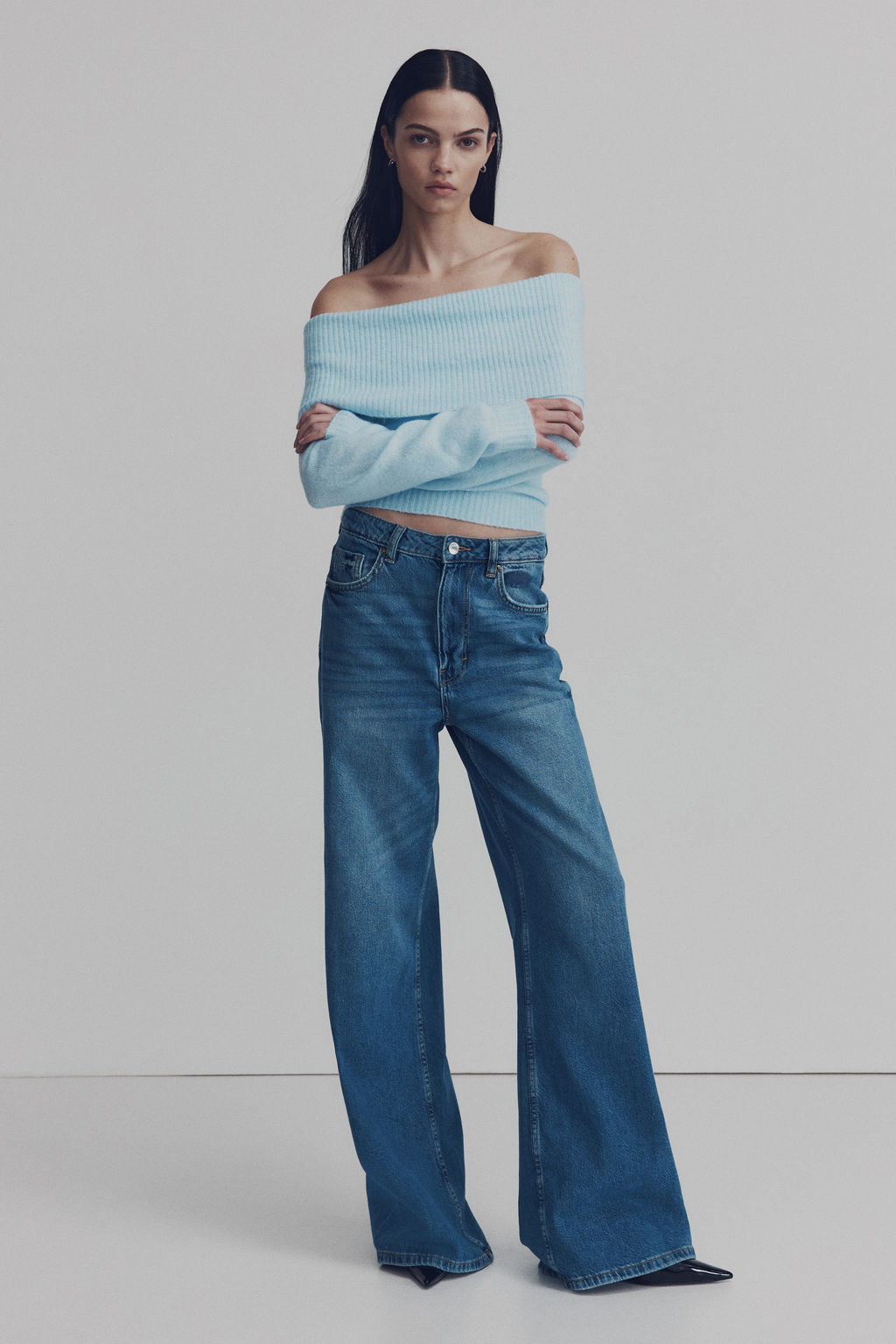 Jersey off-the-shoulder - H&m фото 6