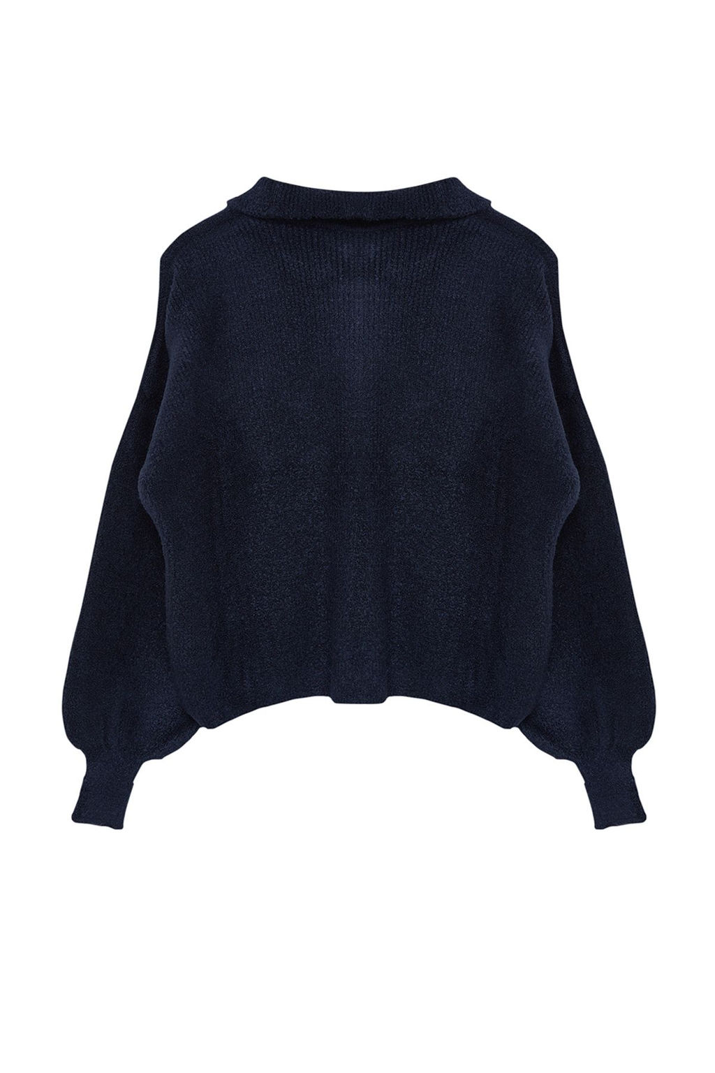 Lacivert Yumusak Dokulu Mont Gorunumlu Triko H?rka TWOAW25HI00162