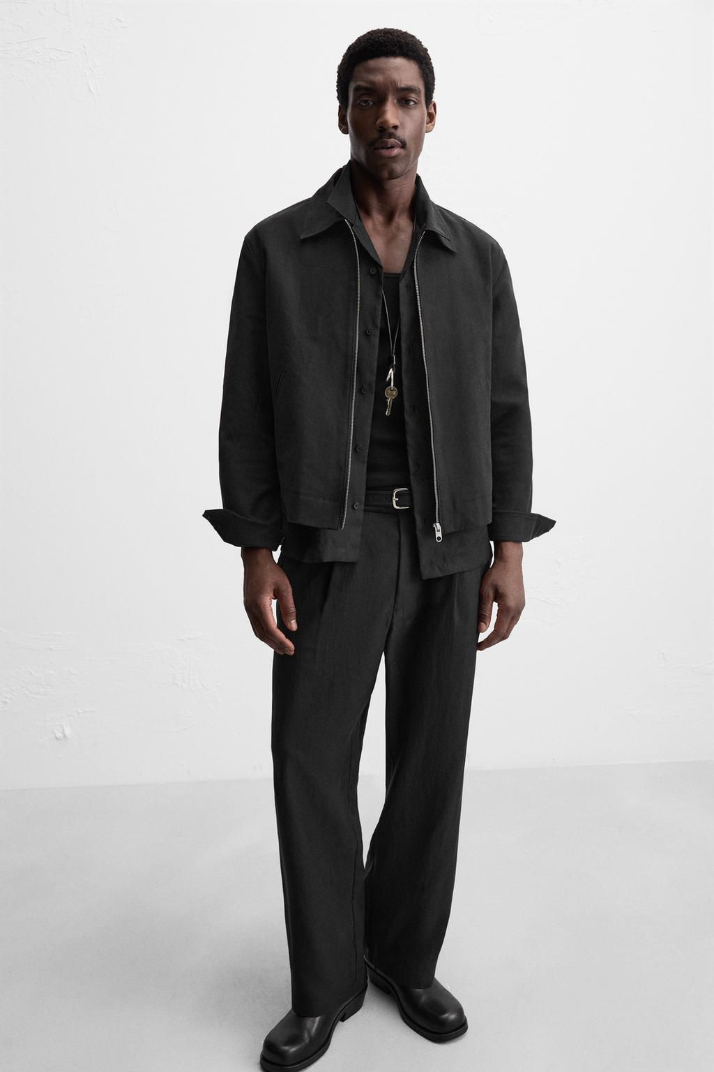 RELAXED FIT FLOWING TROUSERS - Zara фото 6