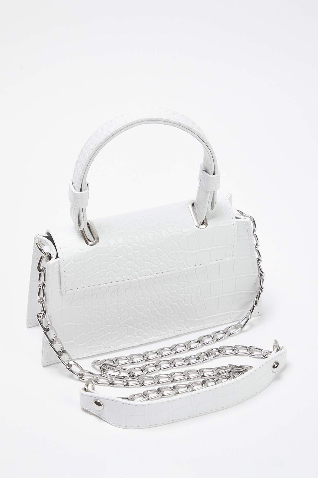 Beyaz Dokulu Capraz Ask?l? Kad?n Mini Boy City Canta TWOAW25OC00001