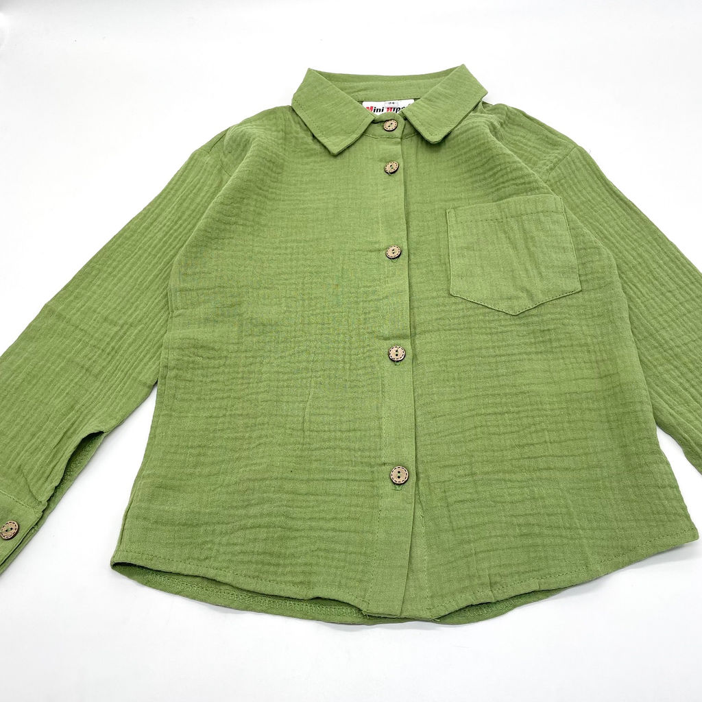 Детская рубашка из муслина GASTON, Белый - Caimano фото 21