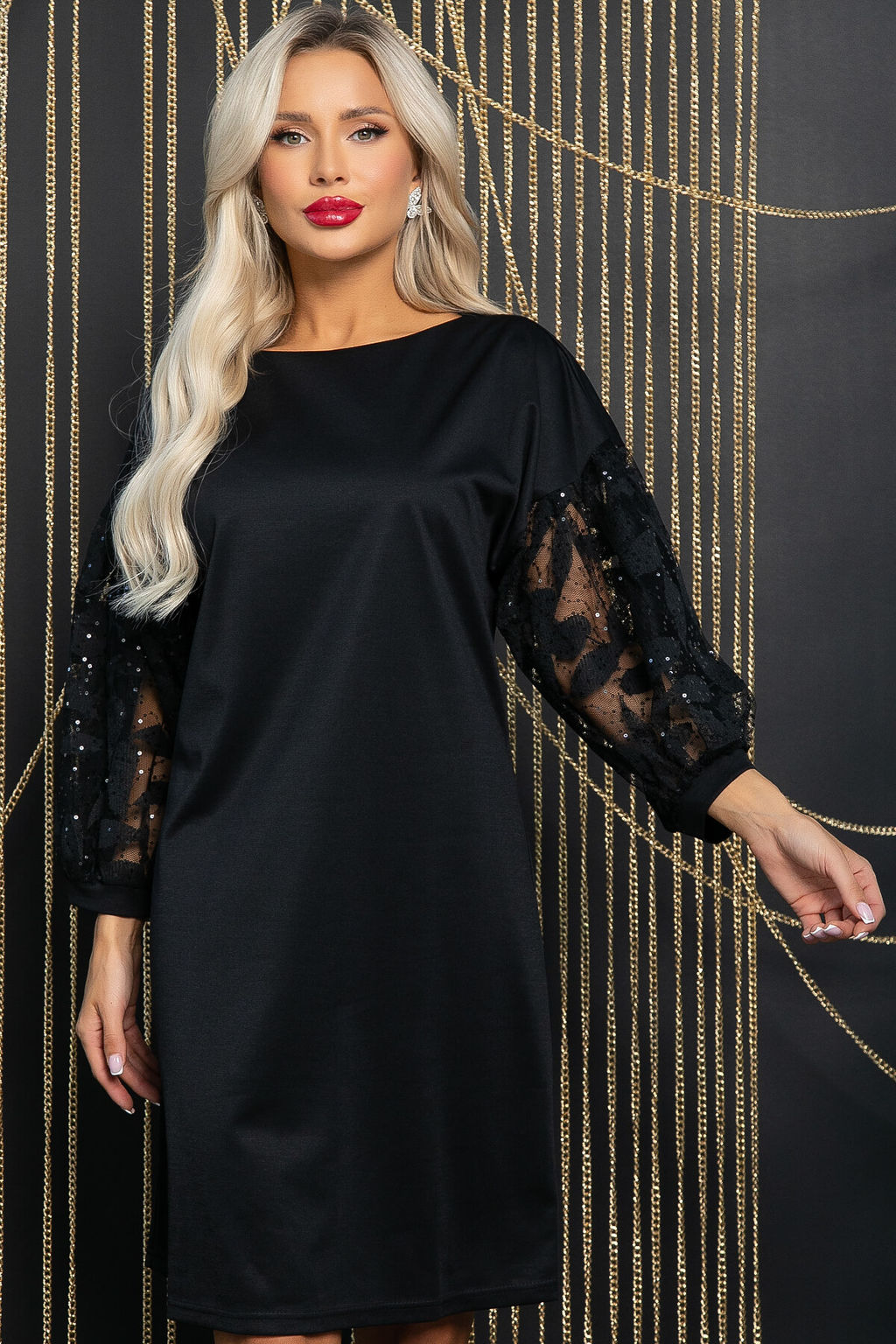 Платье Королева вечера (черное) П11588 - Lt collection фото 4