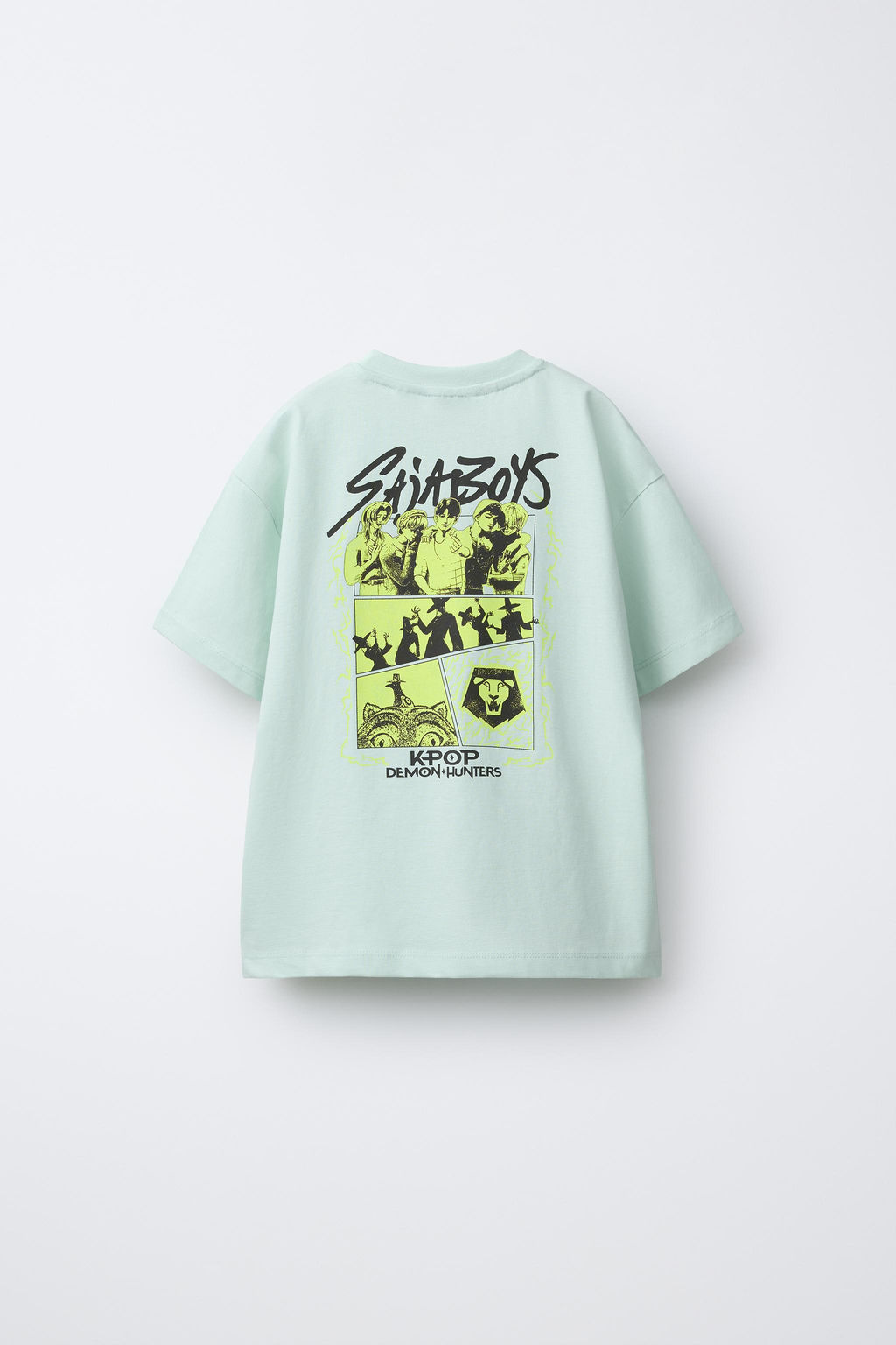 6-14 A?OS/ PIJAMA SAJA BOYS KPOP DEMON HUNTERS NETFLIX  / Verde - Zara фото 3