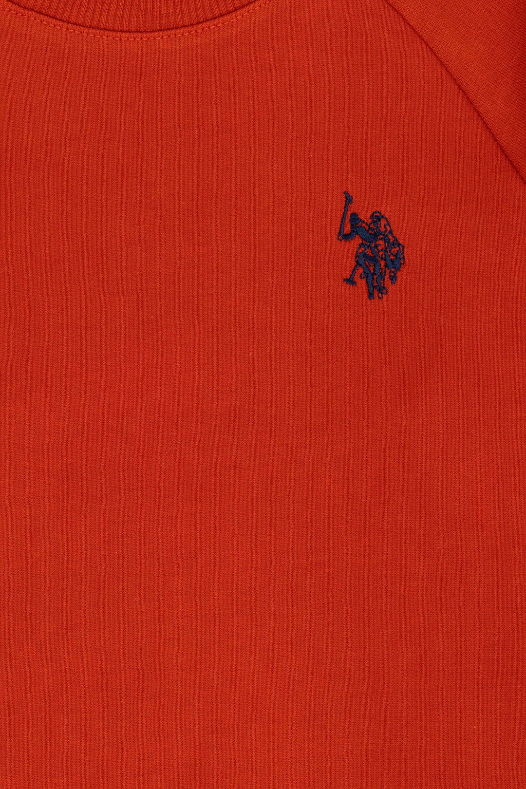 Erkek _ocuk Kiremit Basic Bisiklet Yaka Sweatshirt