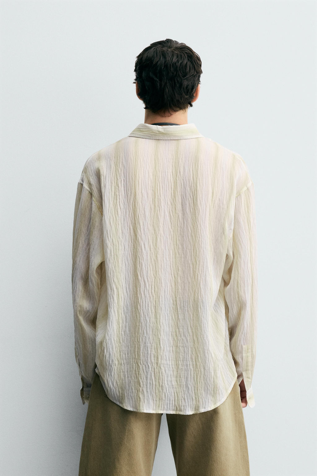 STRIPED FLOWING SHIRT - Zara фото 3