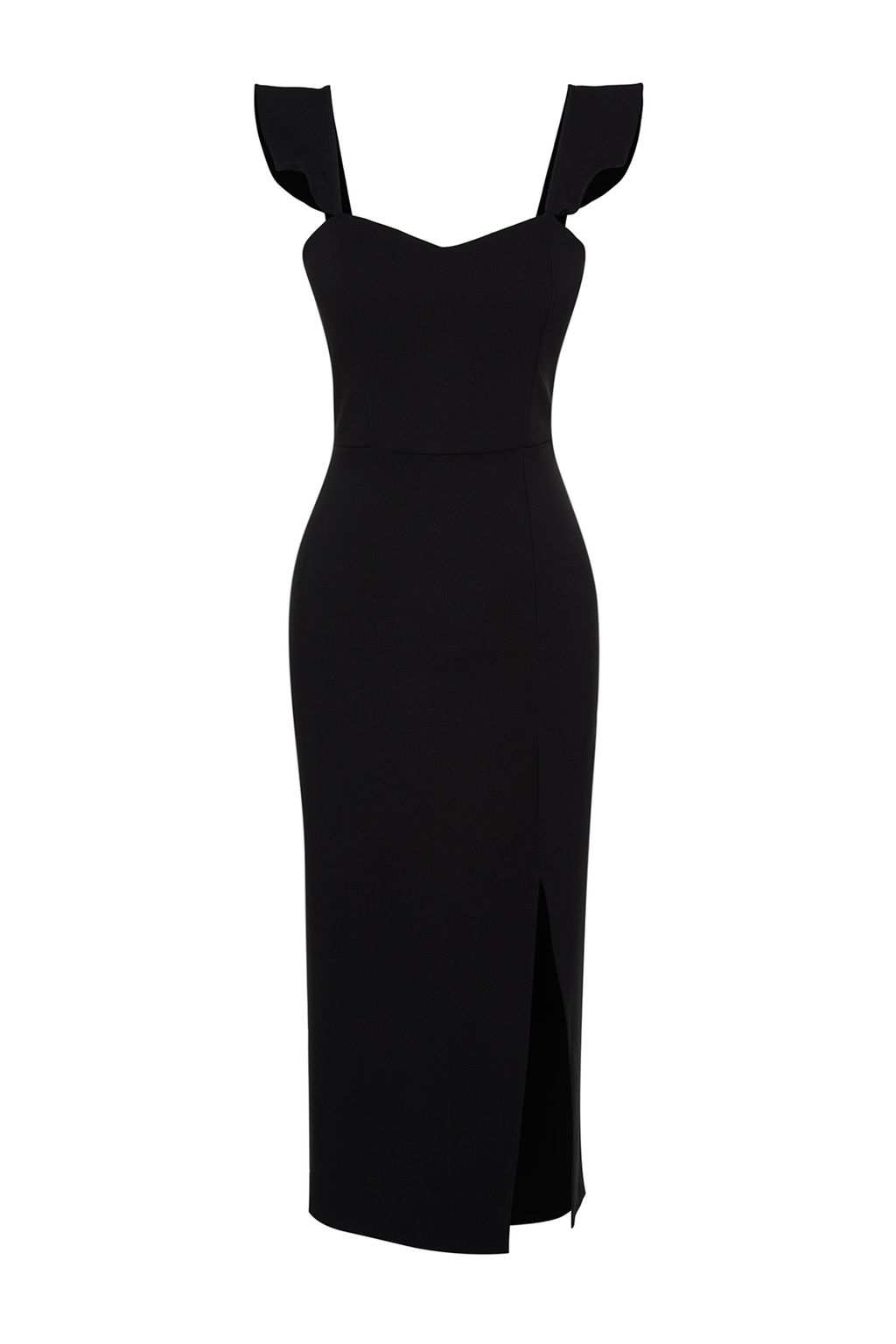 TRENDYOLMILLA Siyah Dokuma Elbise TPRSS24EL00134  фото 7