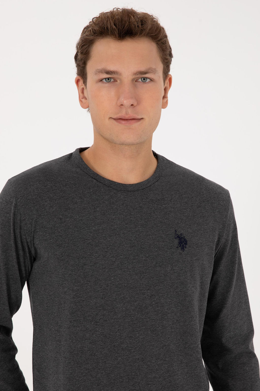 Erkek Antrasit Melanj Pijama Tak_m_ - U.s. polo assn фото 2