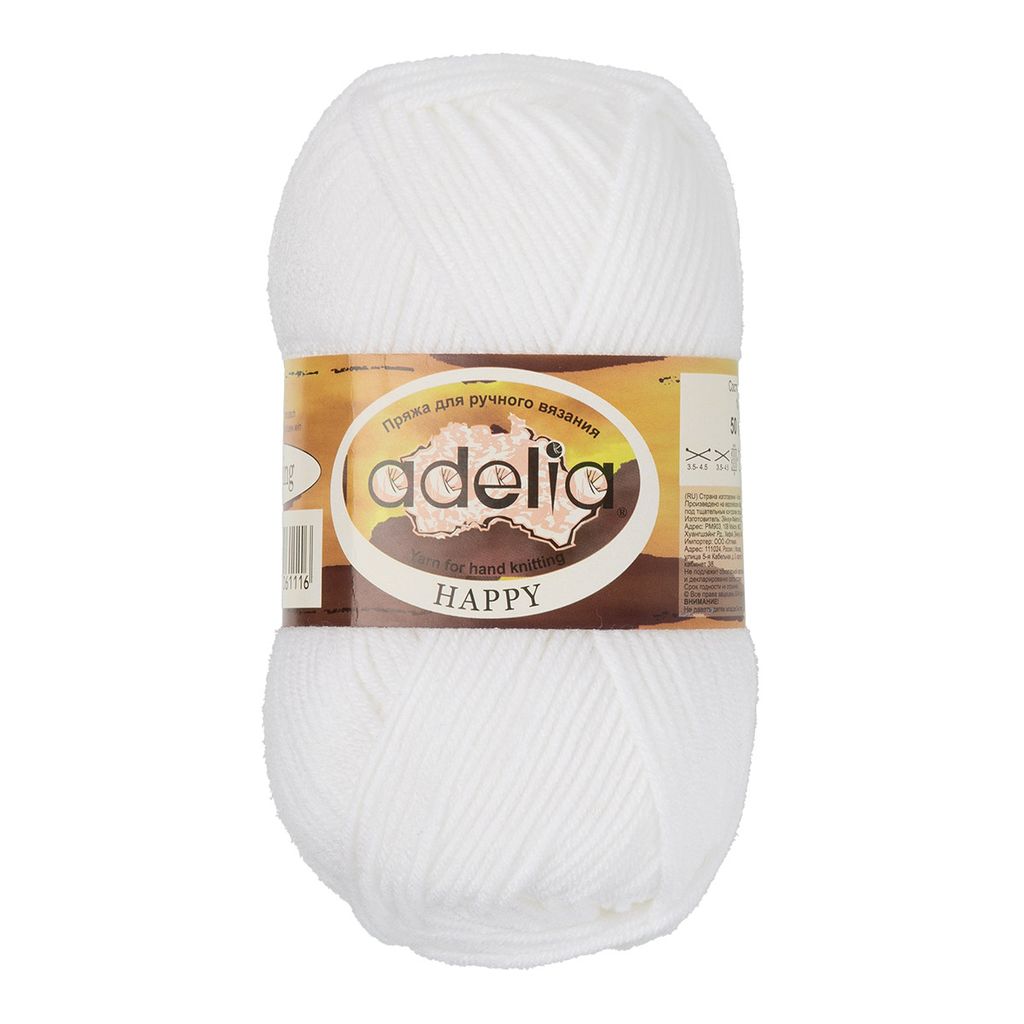 Пряжа ADELIA HAPPY 100% акрил 10 шт. х 50 г 128 м 7 м