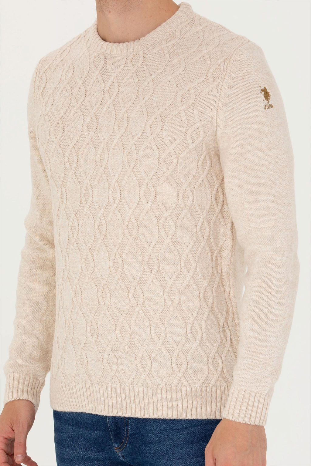 U. S. Polo Assn / Мужской песочный свитер - U.s. polo assn фото 13