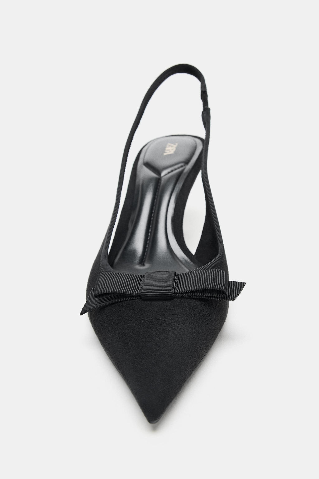 FABRIC SLINGBACK HEELS WITH BOW - Zara фото 5