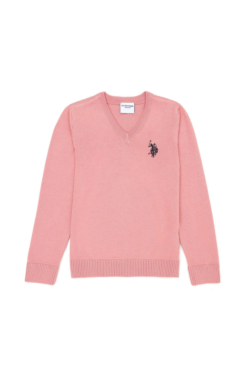 U. S. Polo Assn Базовый свитер с v-образным вырезом для девочек Powder - U.s. polo assn фото 4