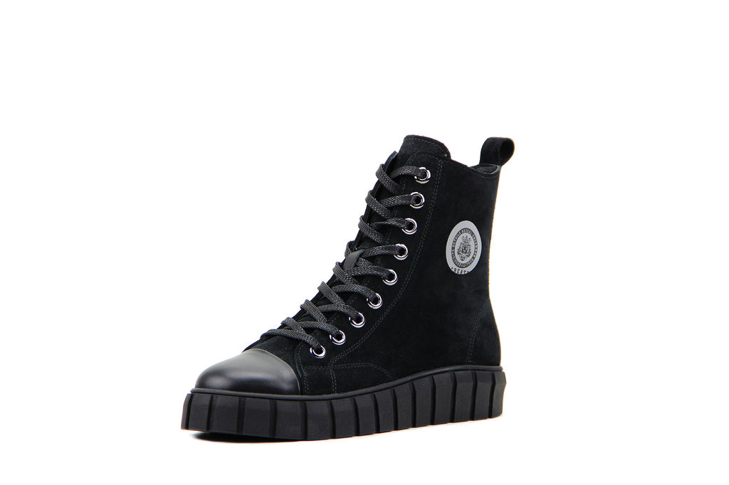 Ботинки 215.1918bl.Black w/Шерсть