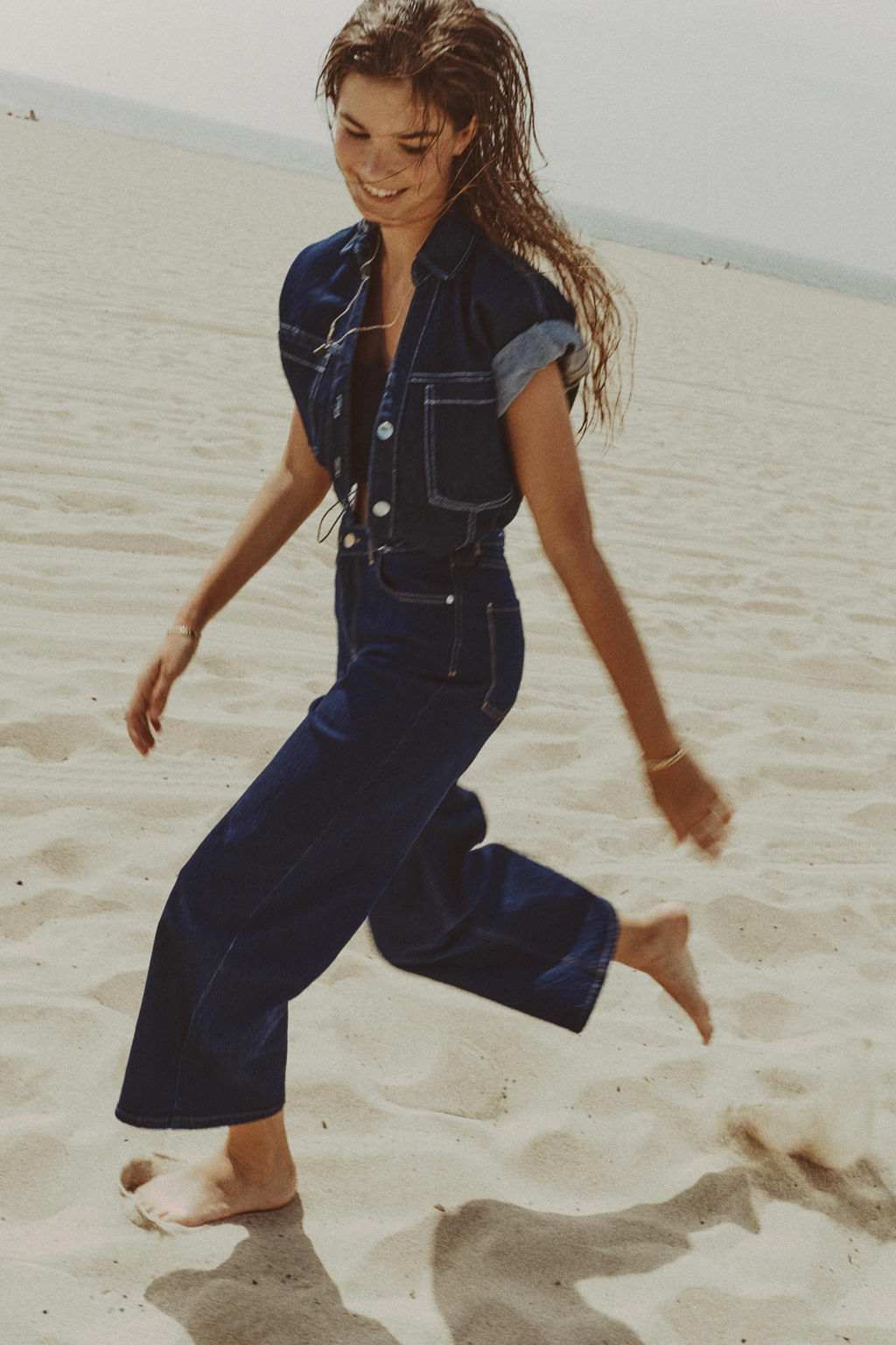 JEANS Z1975 CULOTTE TIRO ALTO COMFORT / Azul - Zara фото 17
