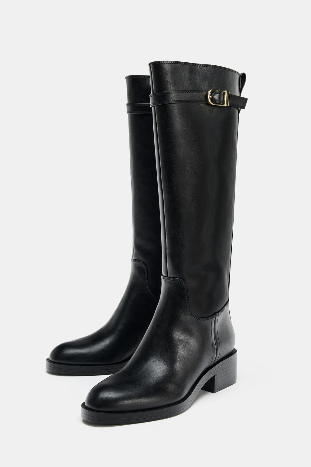 EQUESTRIAN BUCKLE BOOTS - Zara фото 4