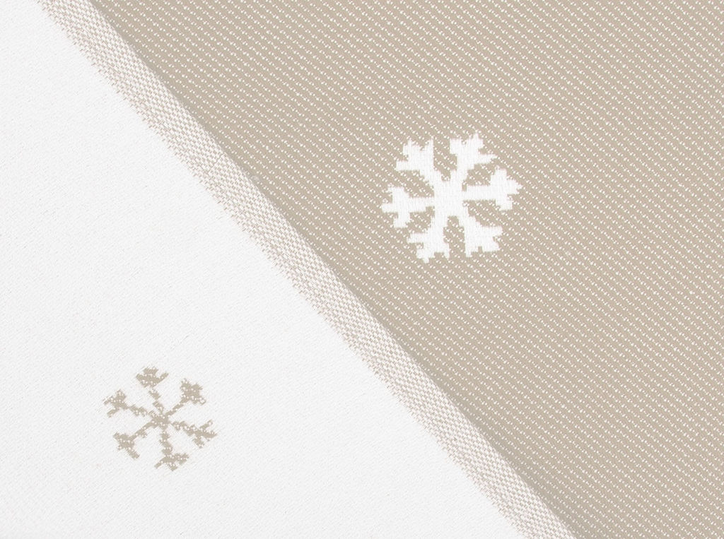 Полотенце х/б 9с23.111ж1 Снежинки-арт(ДТЭ лён) 50х140см