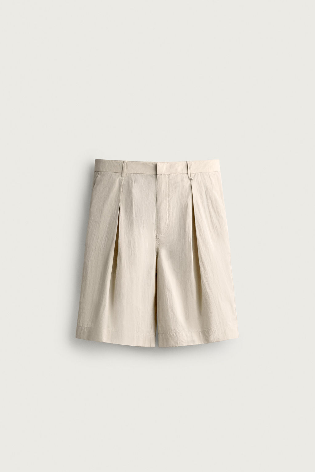 BERMUDA WIDE FIT PLIEGUES / Beige - Zara фото 6