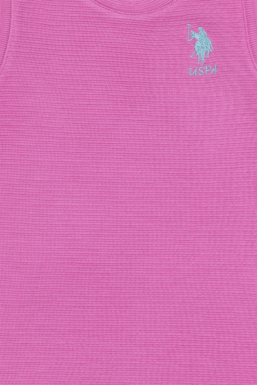 Фиолетовое вязаное платье без рукавов для маленьких девочек Неожиданная скидка в корзине - U.s. polo assn фото 3