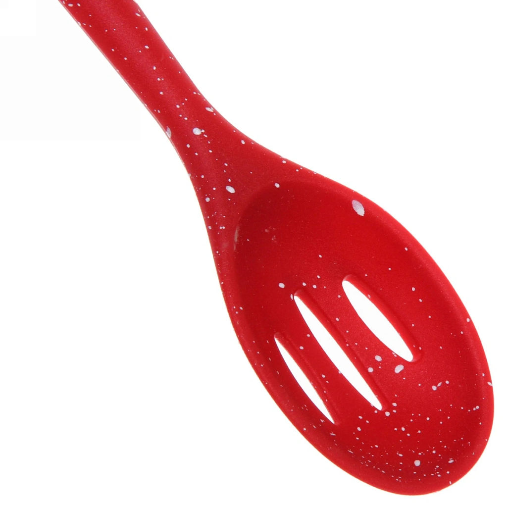 Цена за 2 шт. Ложка кухонная силиконовая с прорезями "Bon appetit"