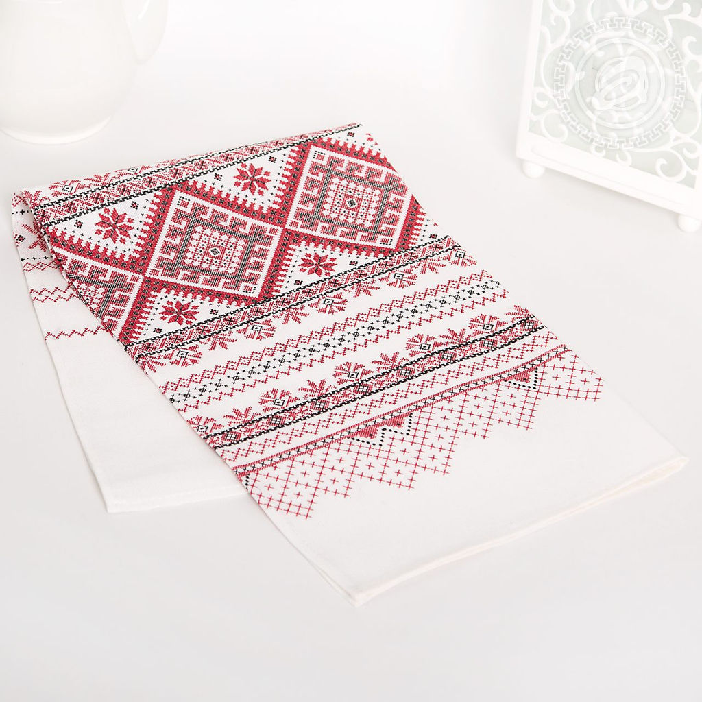 Полотенце кухонное из рогожки Каравай 50х70/1 шт. - 50*70 Полотенца из рогожки - Арт дизайн фото 2