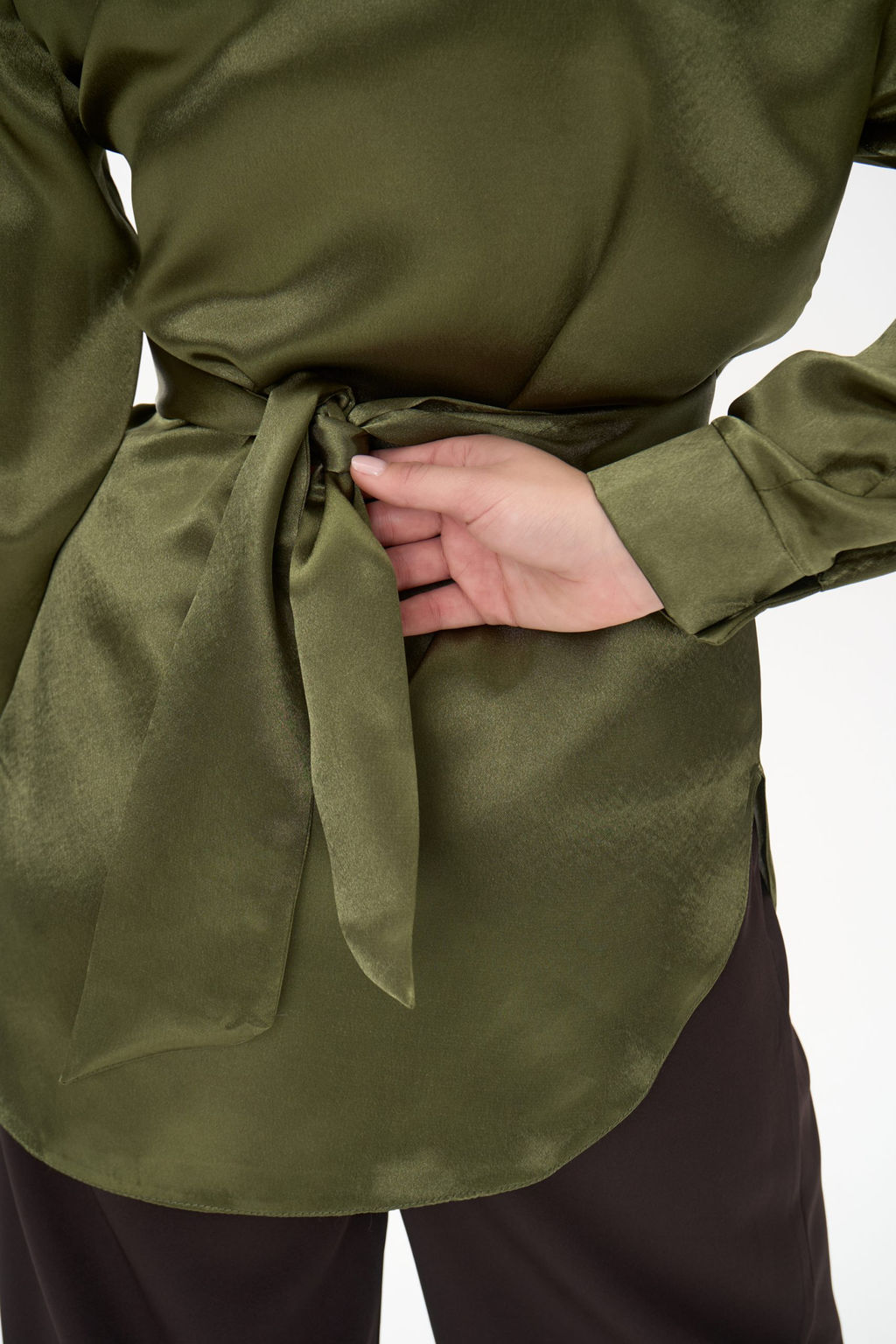 Рубашка Ямина (оливковый/уценка)