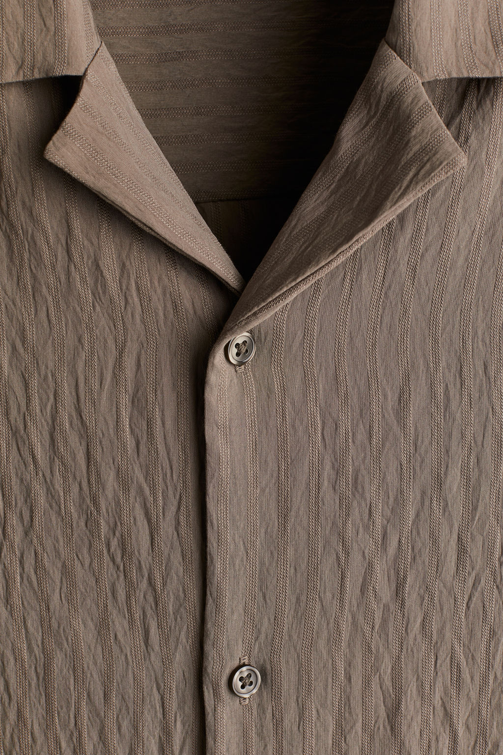 Camisa resort con efecto arrugado Loose Fit - H&m фото 4