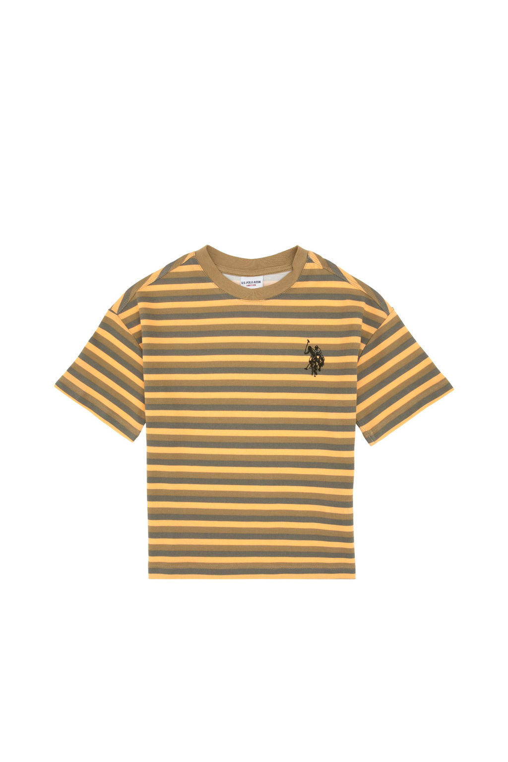 Erkek _ocuk Haki Bisiklet Yaka Ti__rt - U.s. polo assn фото 2