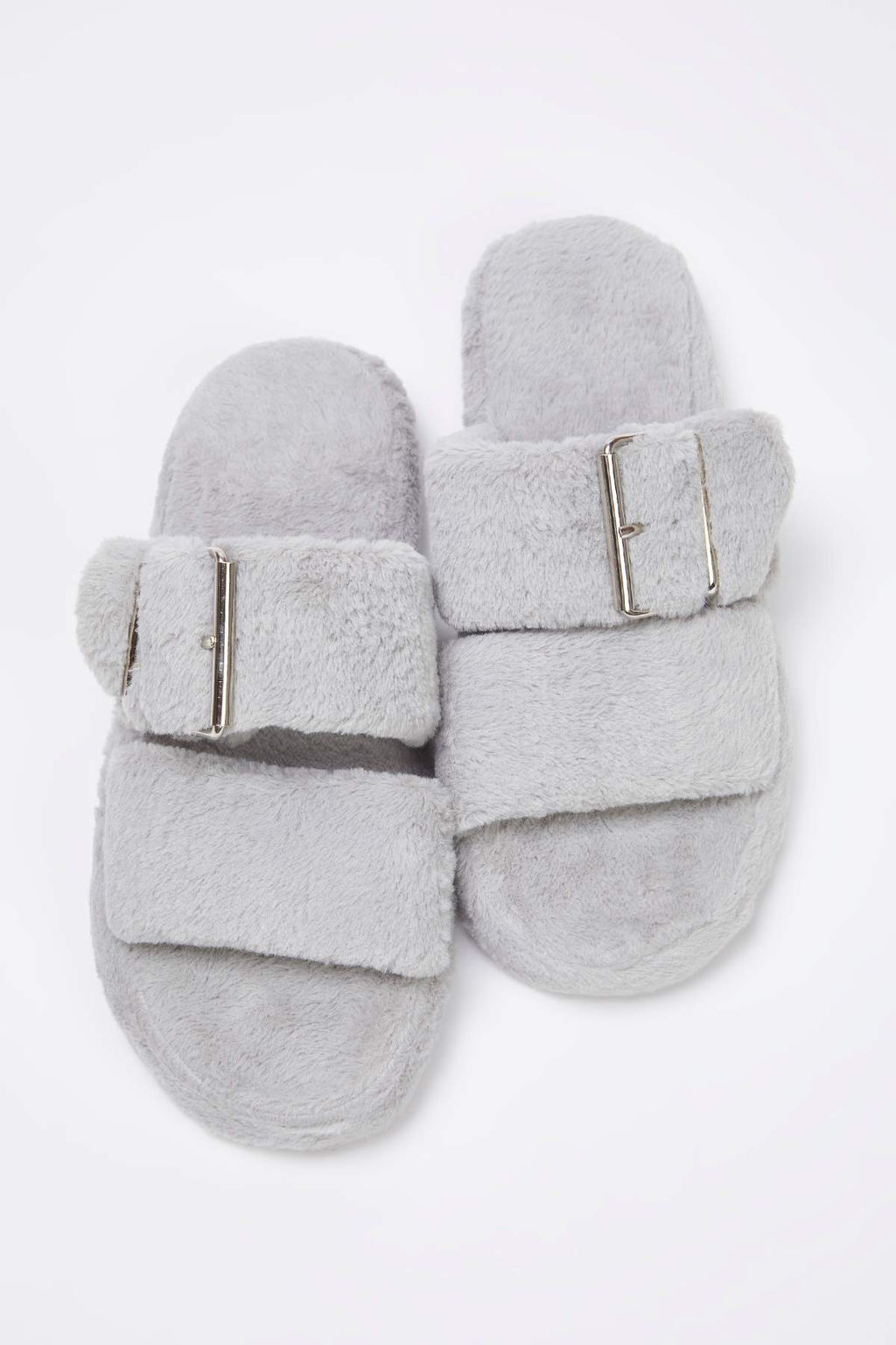 Gri Cift Bant Detayl? Pelus Kad?n Ev Terligi TAKAW26ER00012