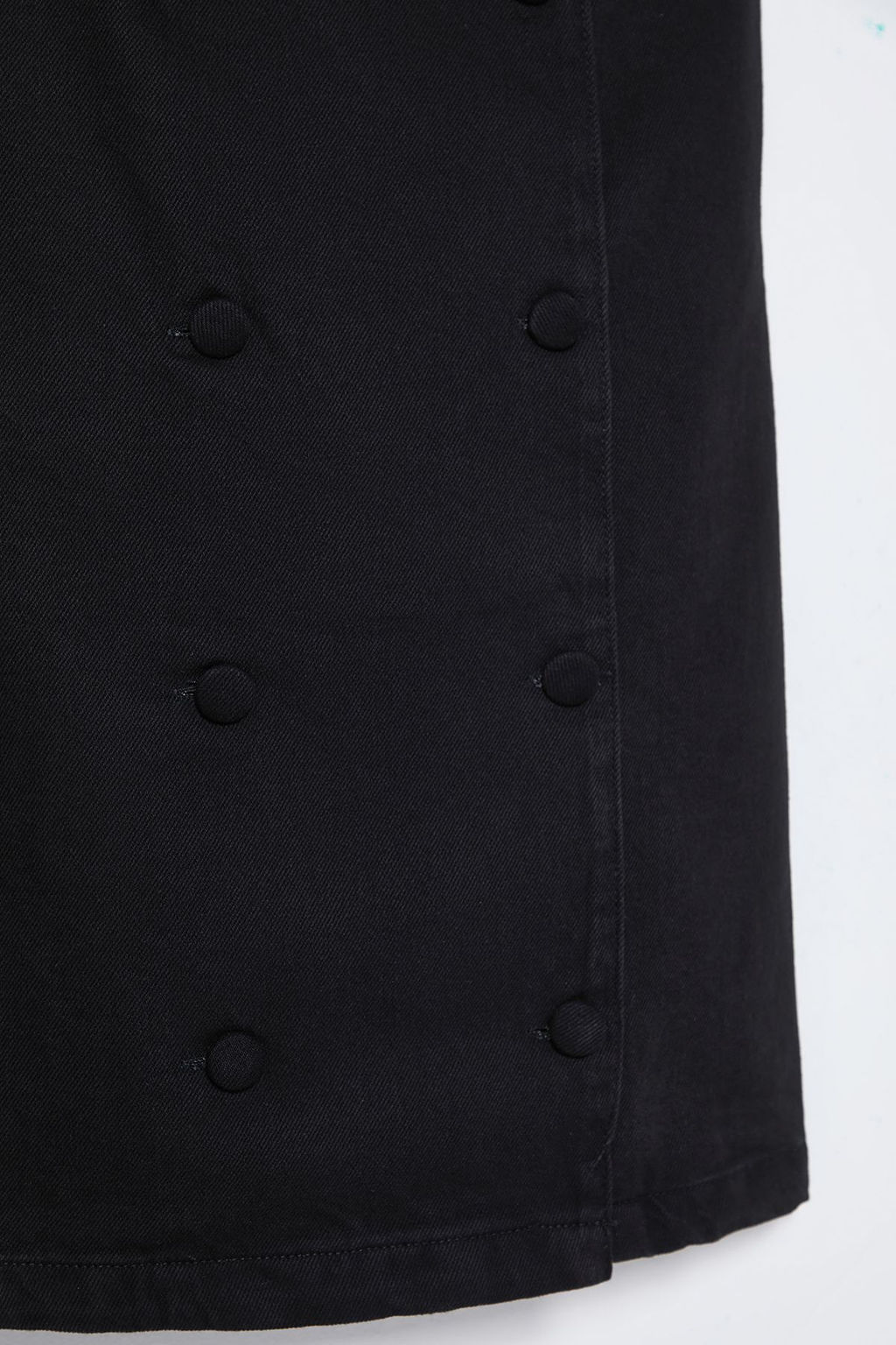 Trendyolmilla Siyah Dugme Detayl? Kruvaze Mini Denim Elbise TWOSS25EL00009
