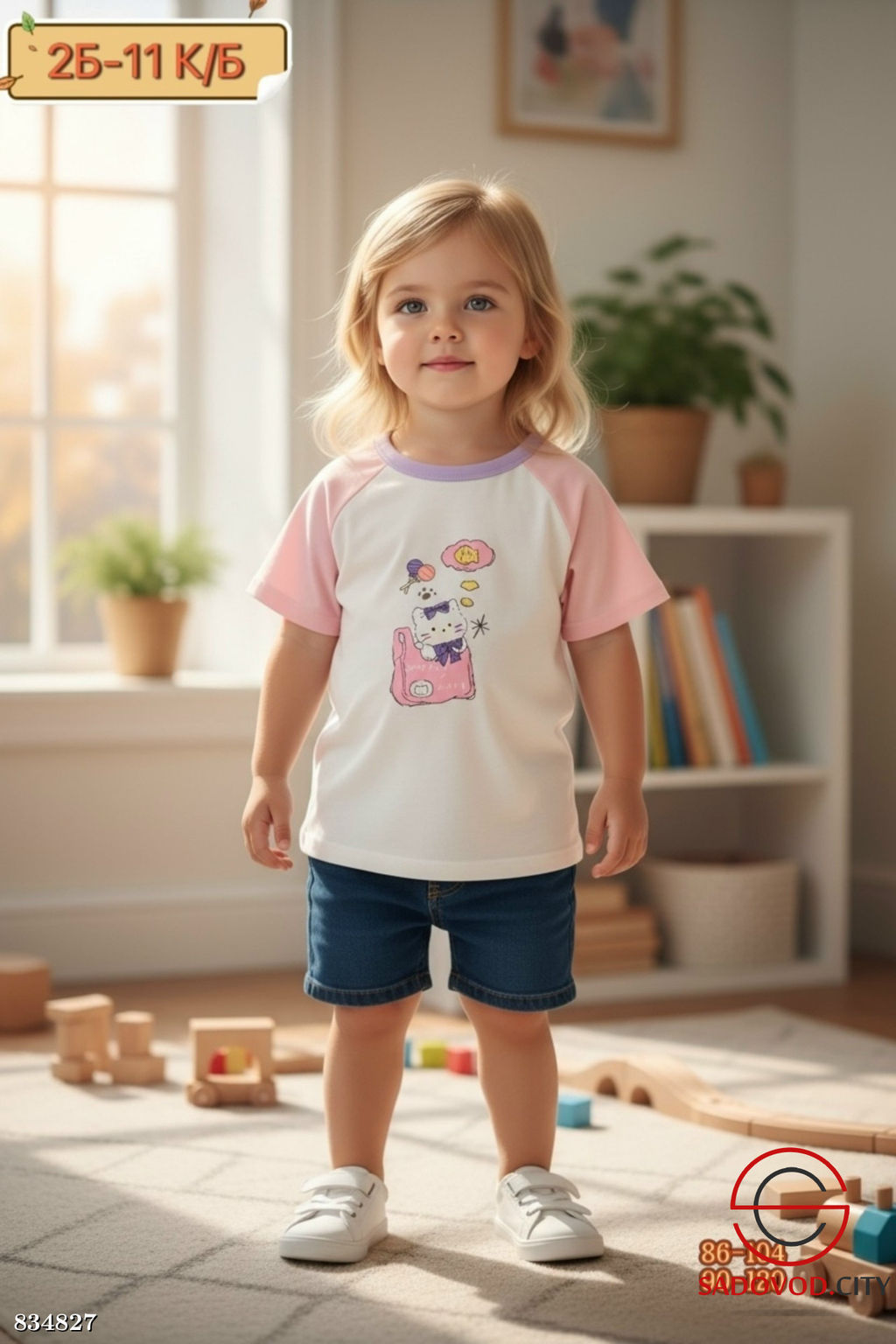 Футболка для девочки с рисунком