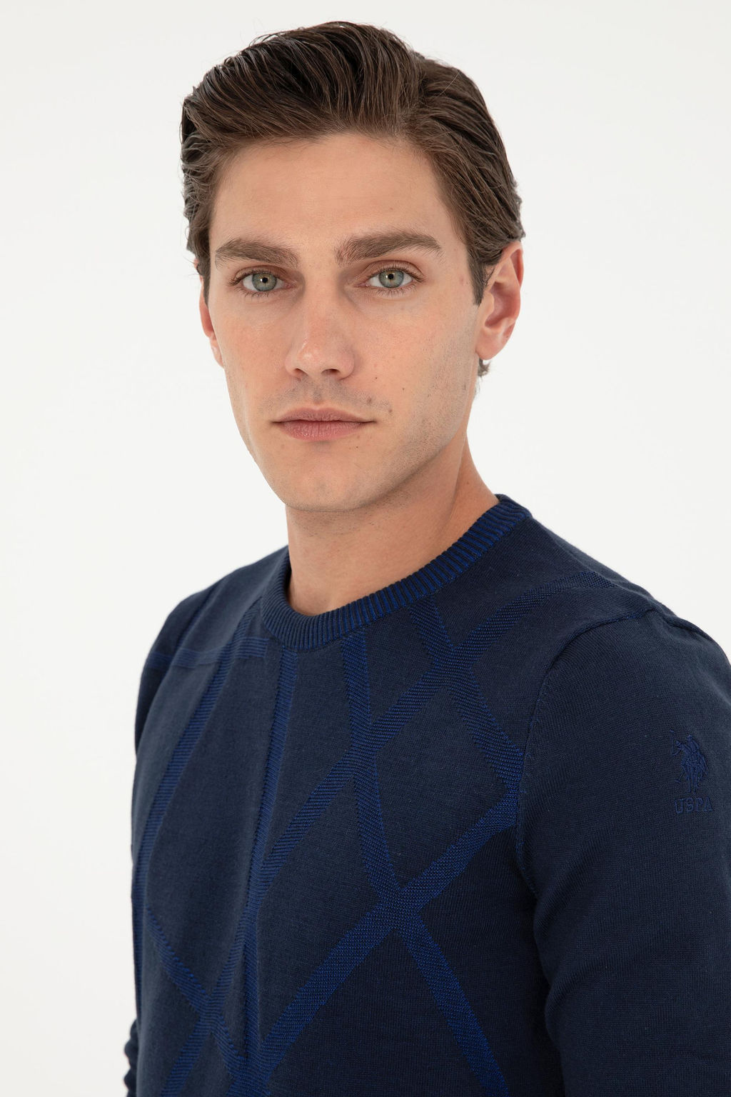 Мужской темно-синий свитер - U.s. polo assn фото 2