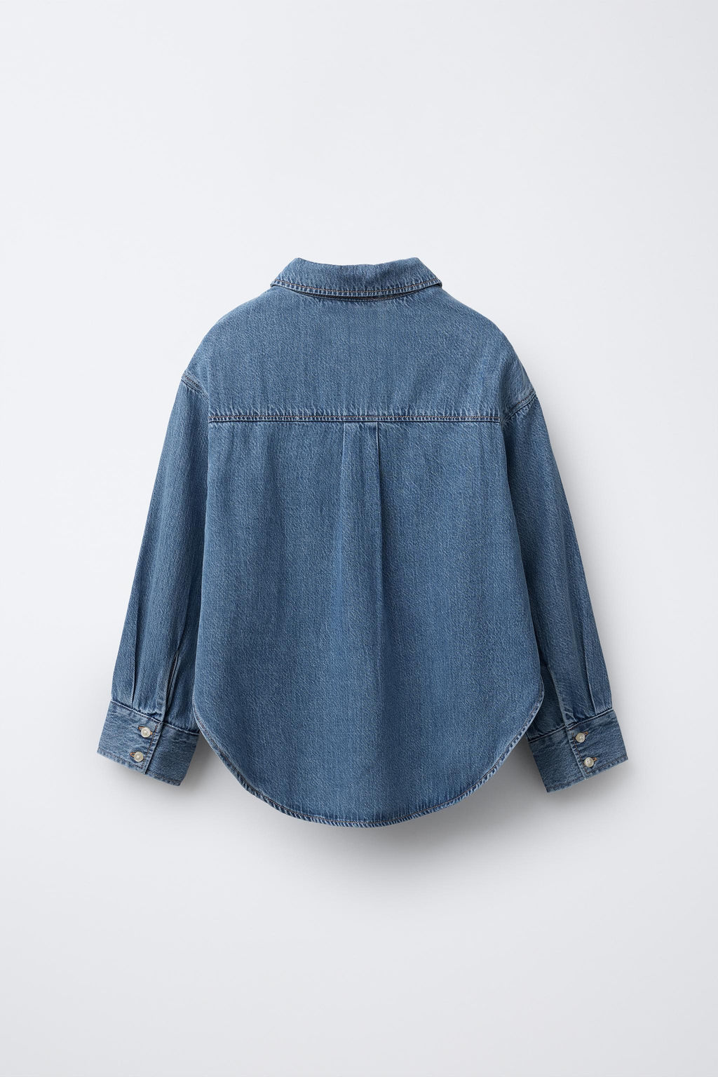 DENIM SHIRT AND RIB T-SHIRT PACK - Zara фото 2