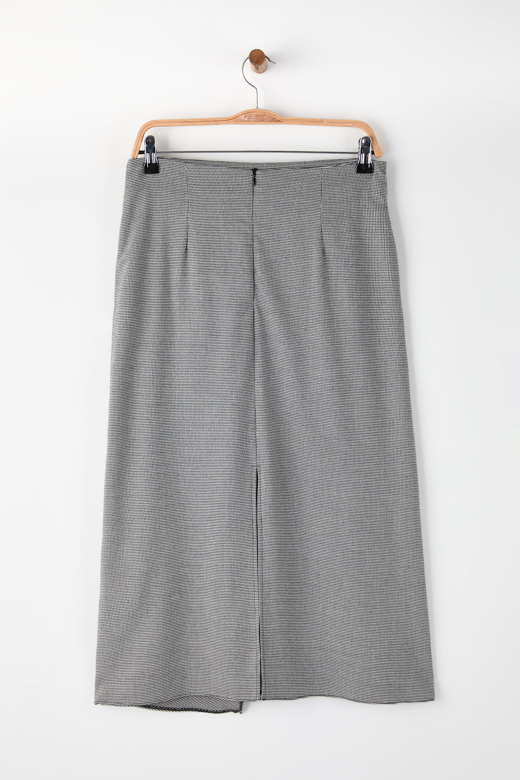 Siyah-Beyaz Anvelop Detayl? Midi Dokuma Etek TWOAW26ET00157