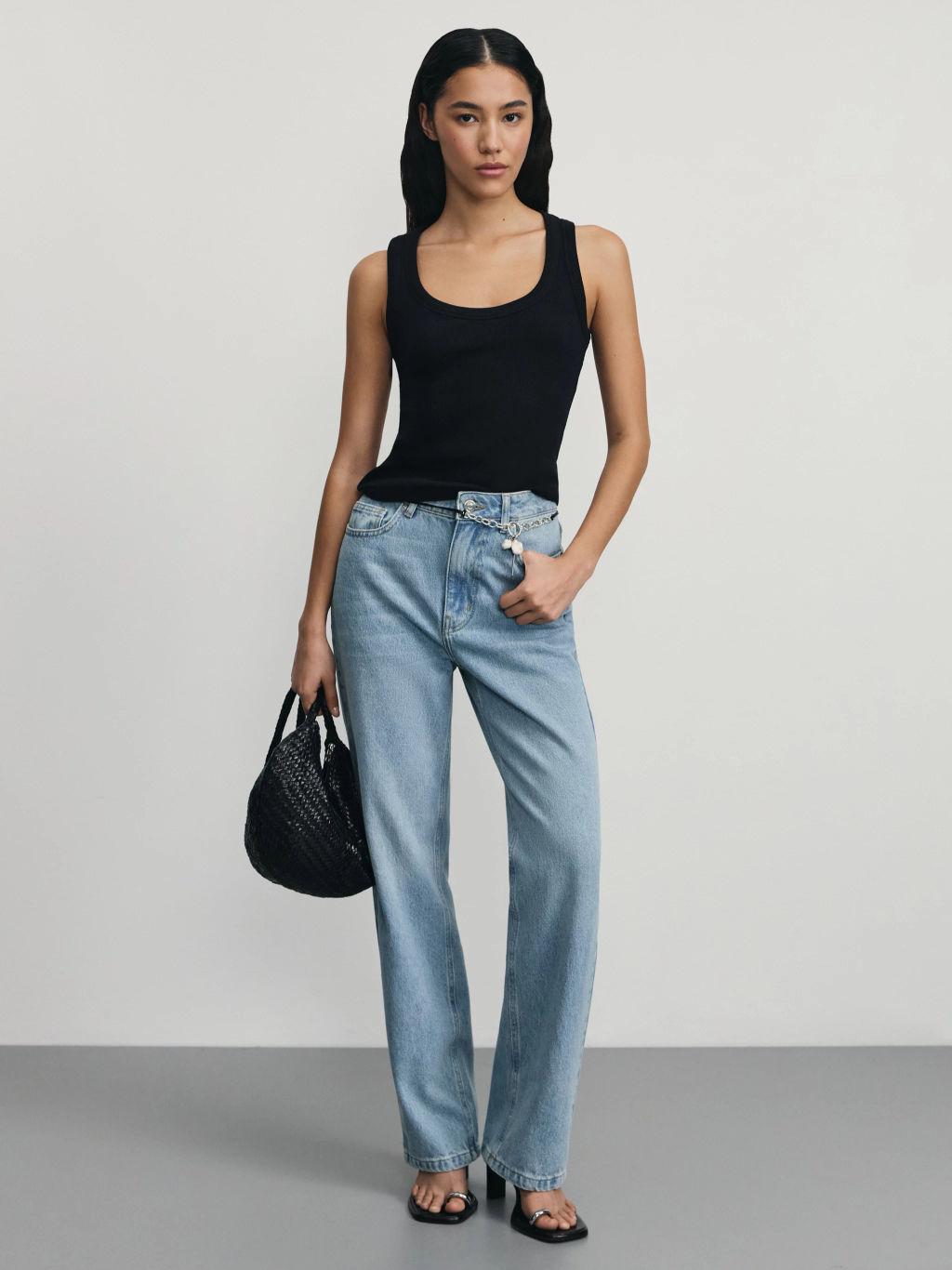 Базовый топ в рубчик / Zarina  фото 2