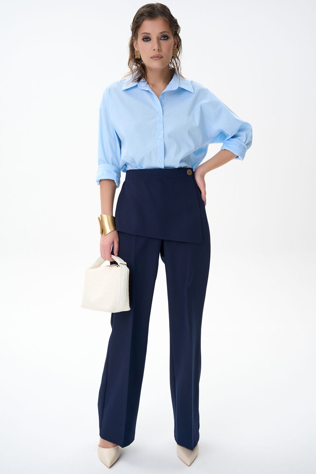 Брюки Агния (черника) - Эльза фото 17