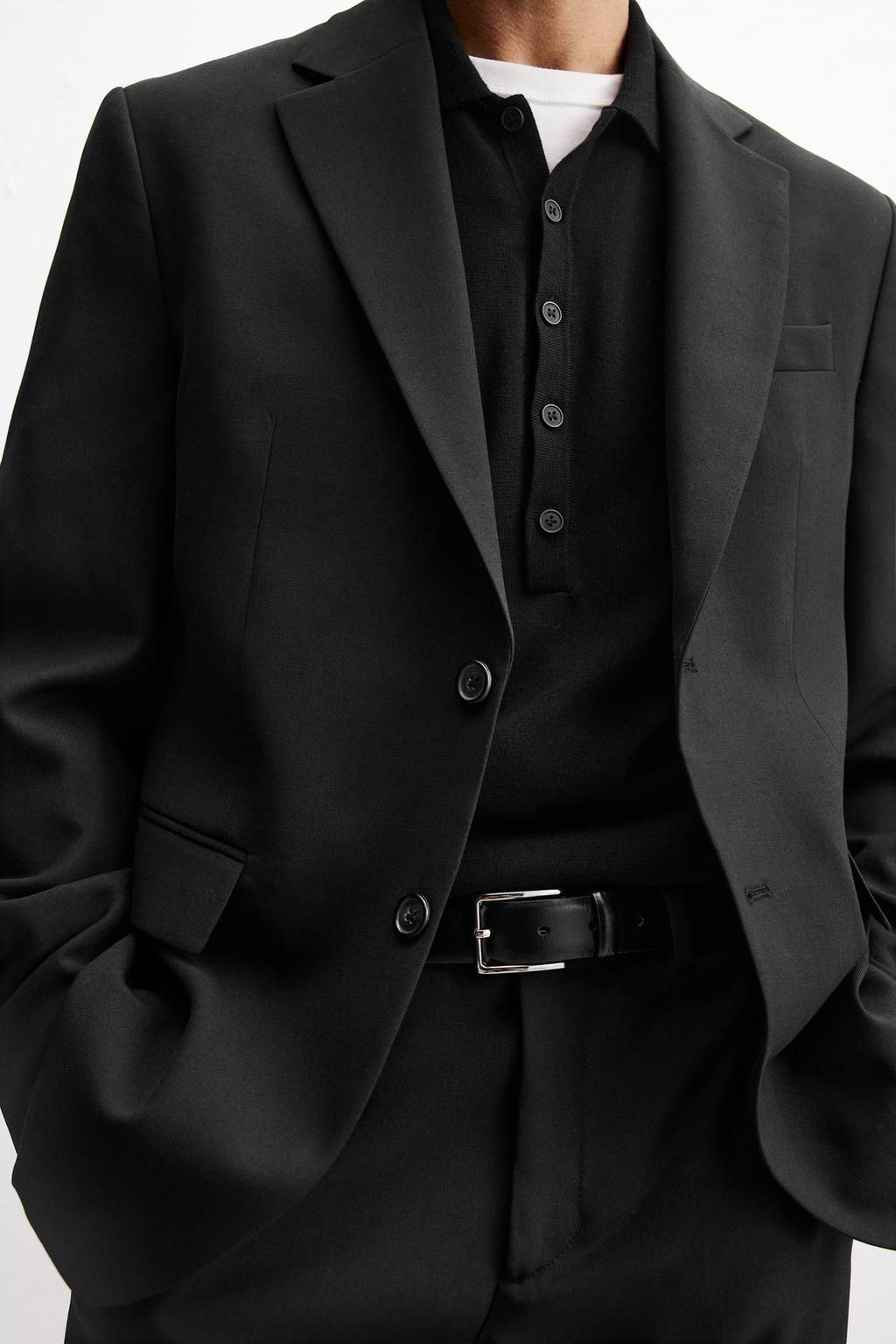 WOOL BLEND SUIT BLAZER - Zara фото 6