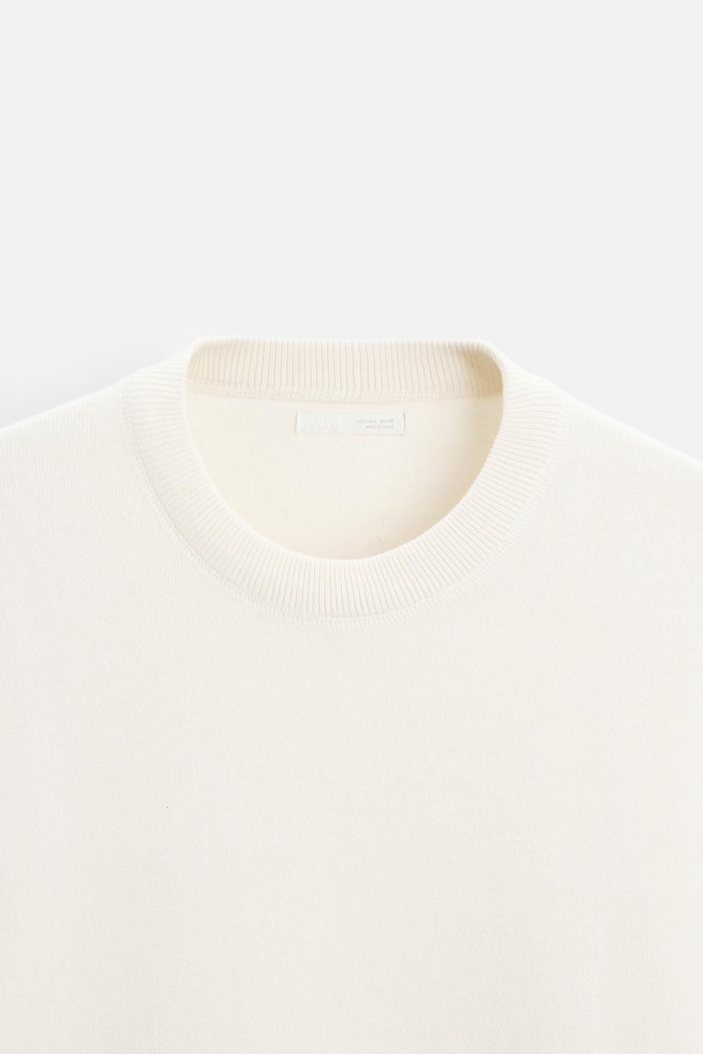 RELAXED FIT COTTON BLEND SWEATER - Zara фото 16