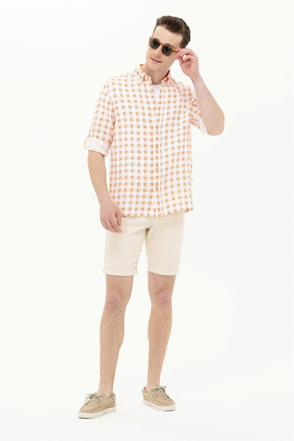 U. S. Polo Assn Мужская клетчатая рубашка в клетку - U.s. polo assn фото 12