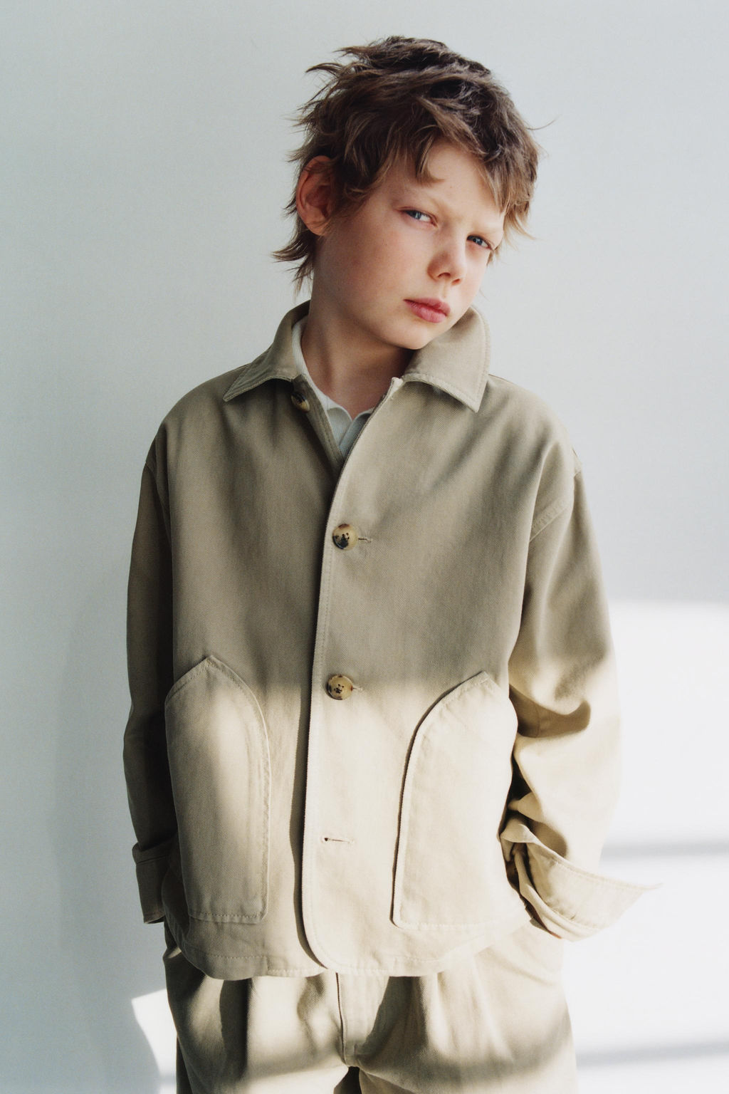 CAZADORA BOLSILLOS / Khaki - Zara фото 2