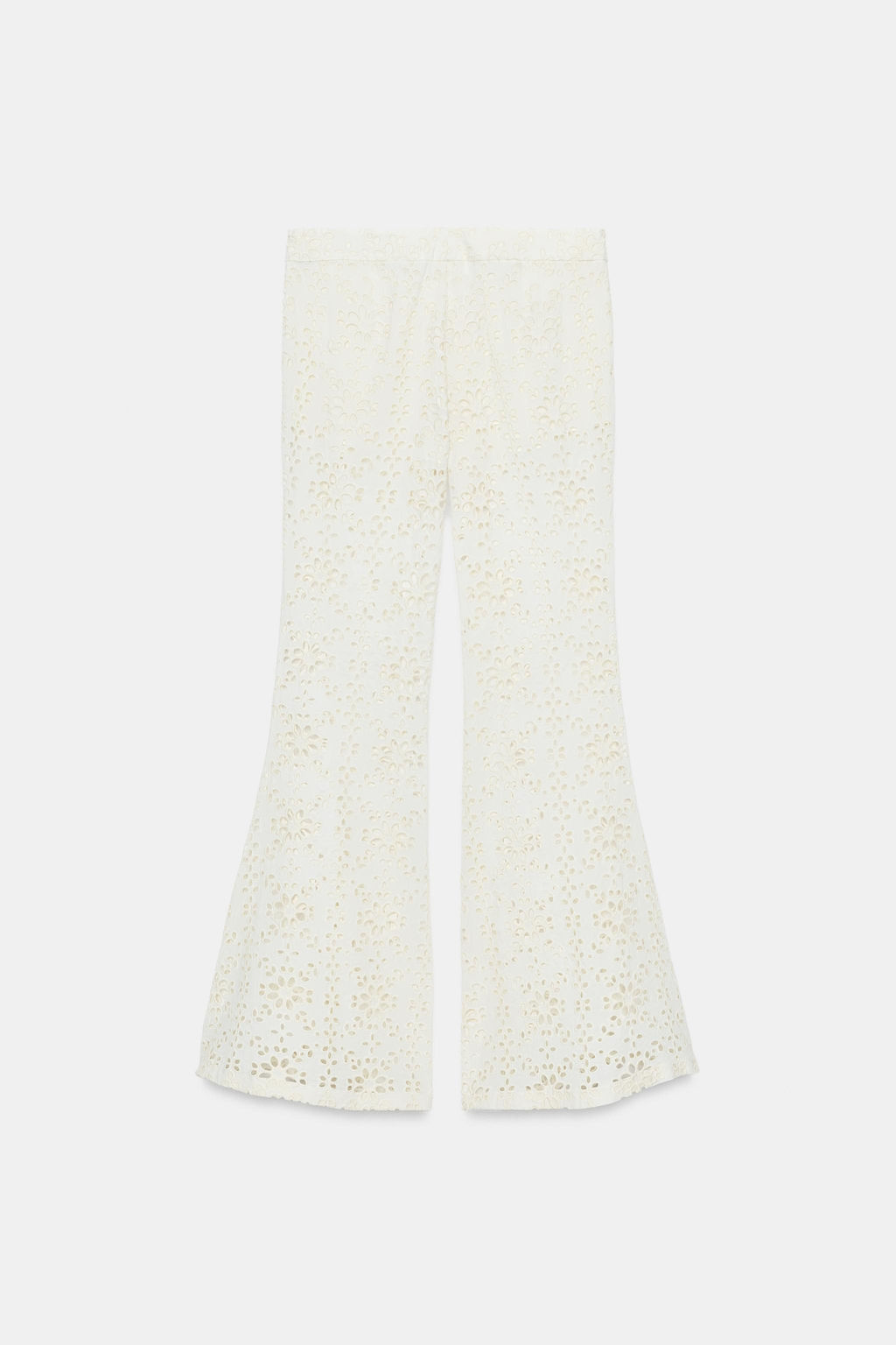 PANTAL?N FLARE BORDADOS ZW COLLECTION / Crudo - Zara фото 5