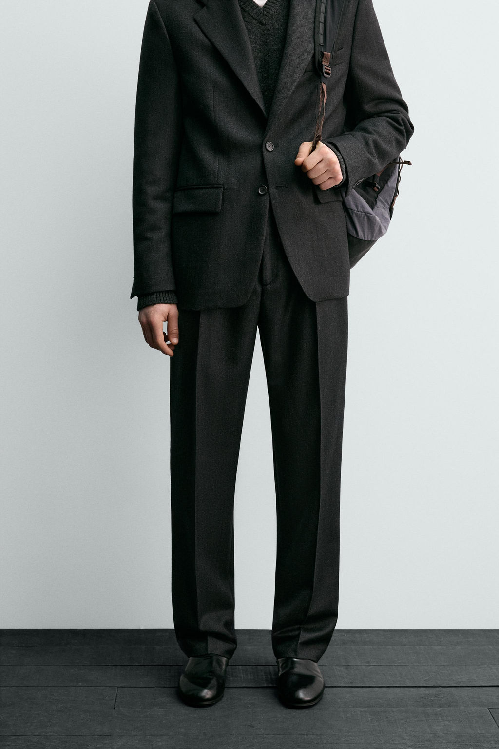 100% WOOL TWILL SUIT TROUSERS AARON LEVINE X ZARA фото 2