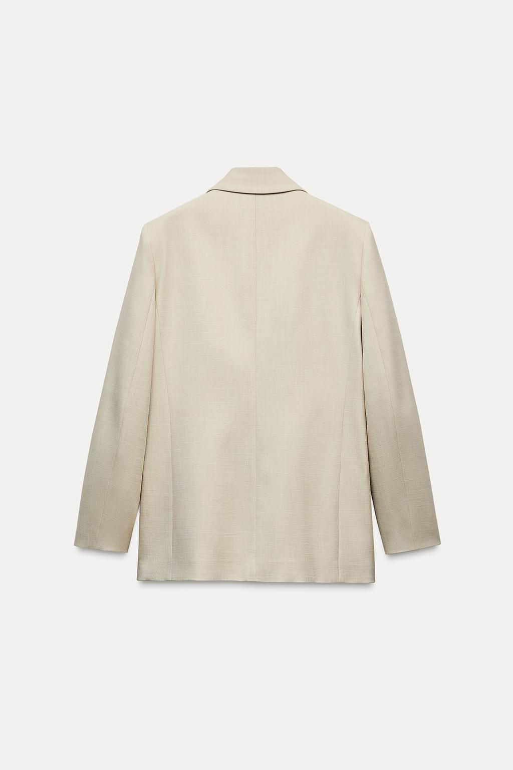 DOUBLE-BREASTED BLAZER WITH ELBOW PATCHES - Zara фото 4