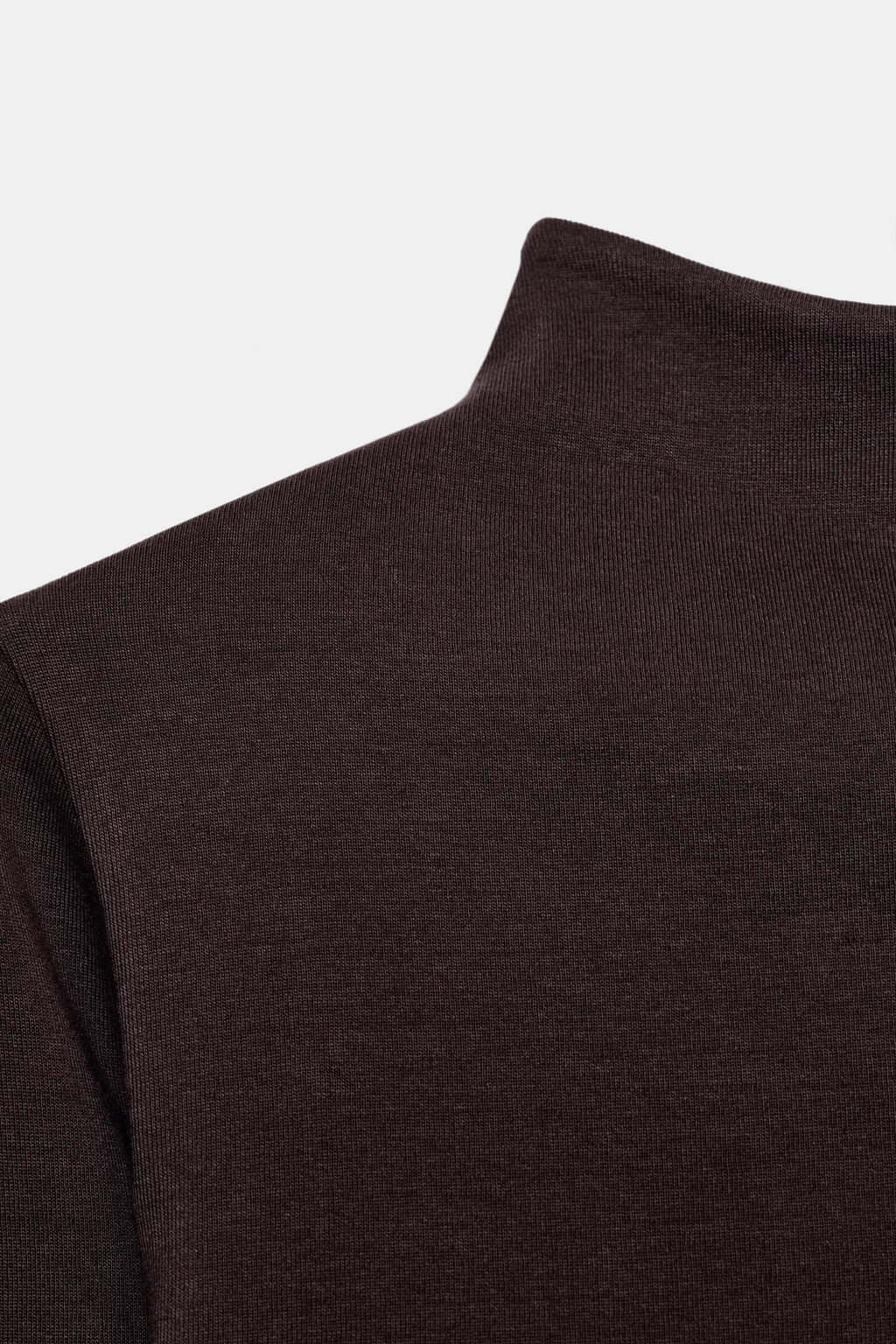 CAMISETA CUELLO ALTO / Chocolate - Zara фото 7