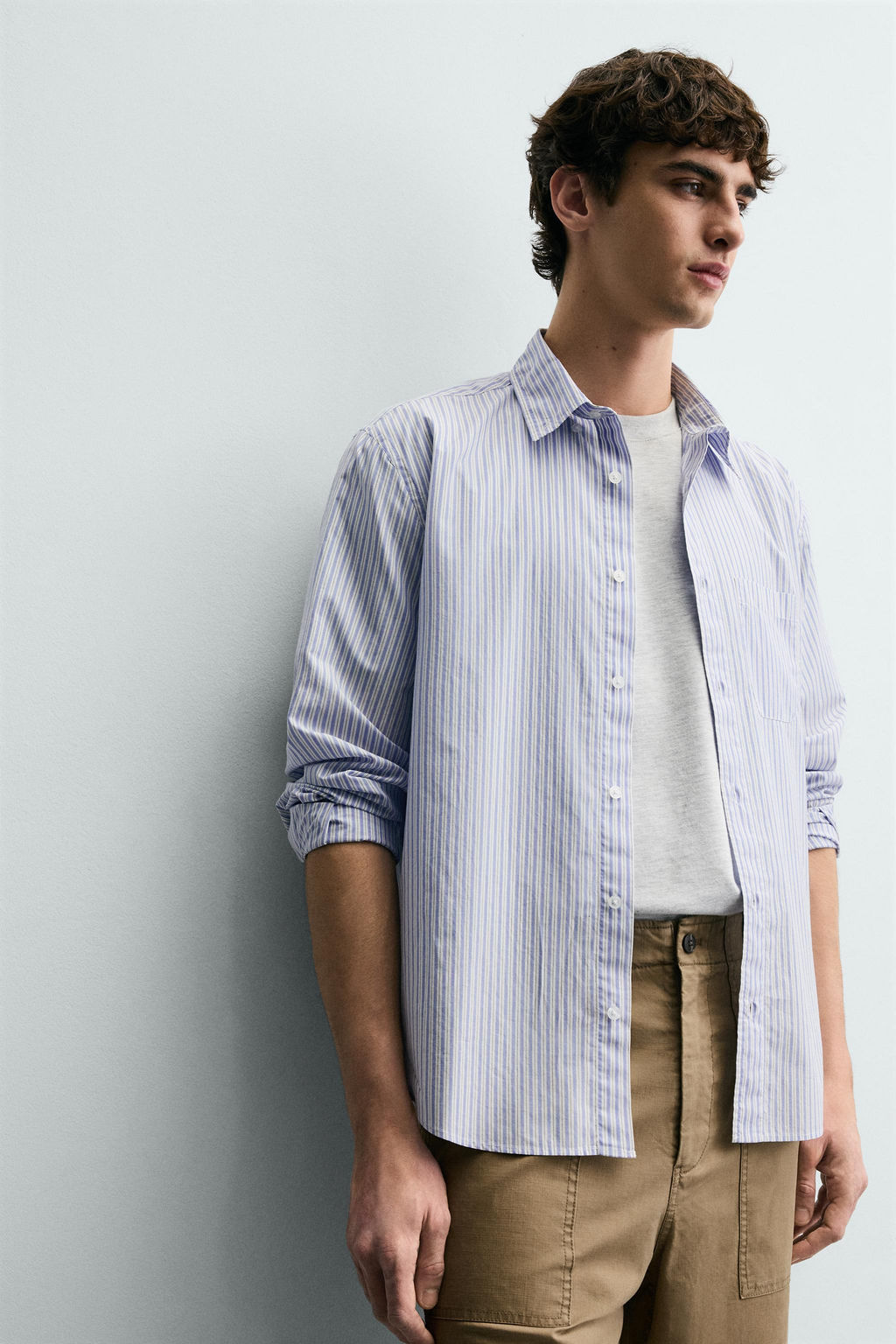STRIPED POCKET SHIRT - Zara фото 14