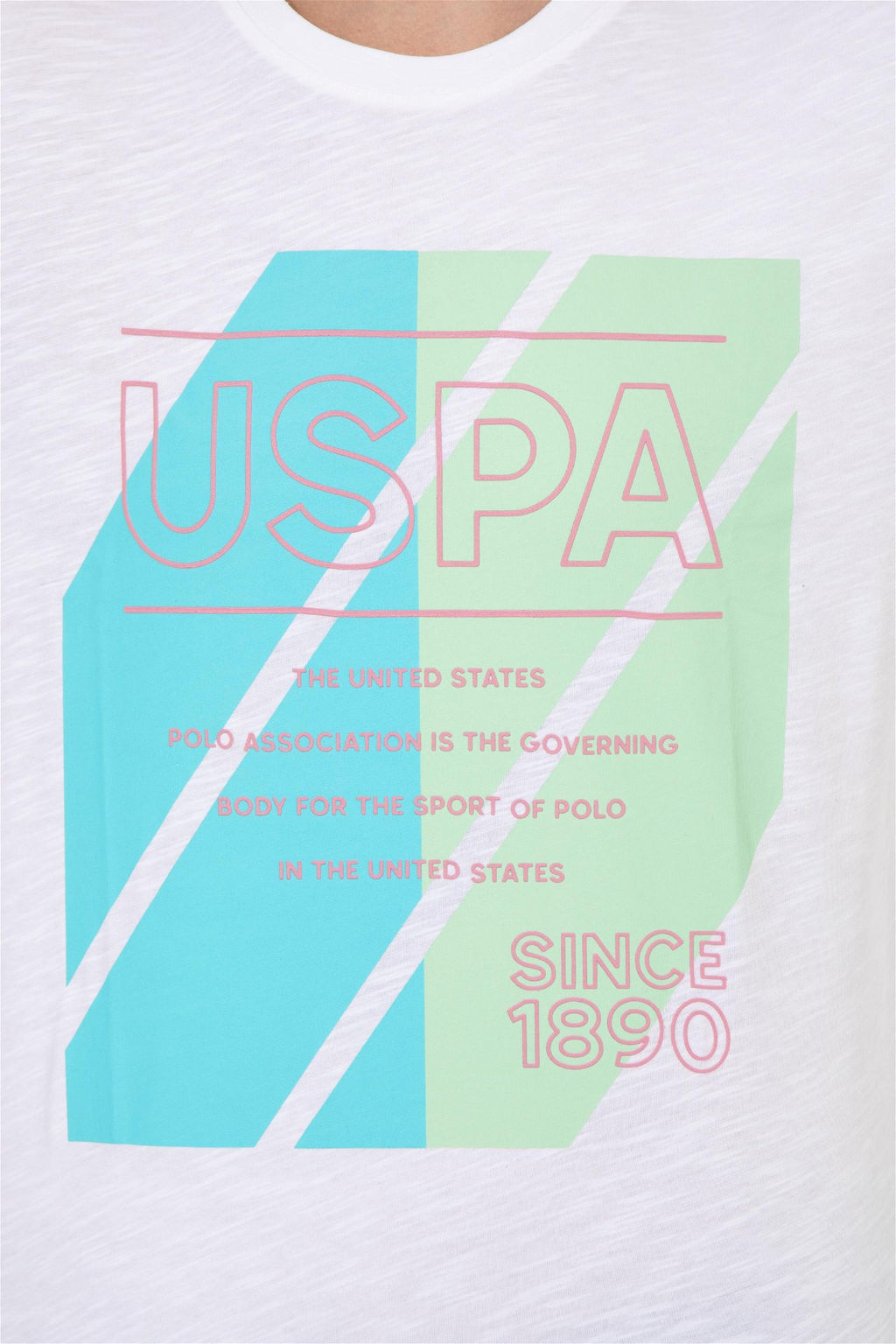 U. S. Polo Assn Мужская белая футболка с круглым вырезом - U.s. polo assn фото 12