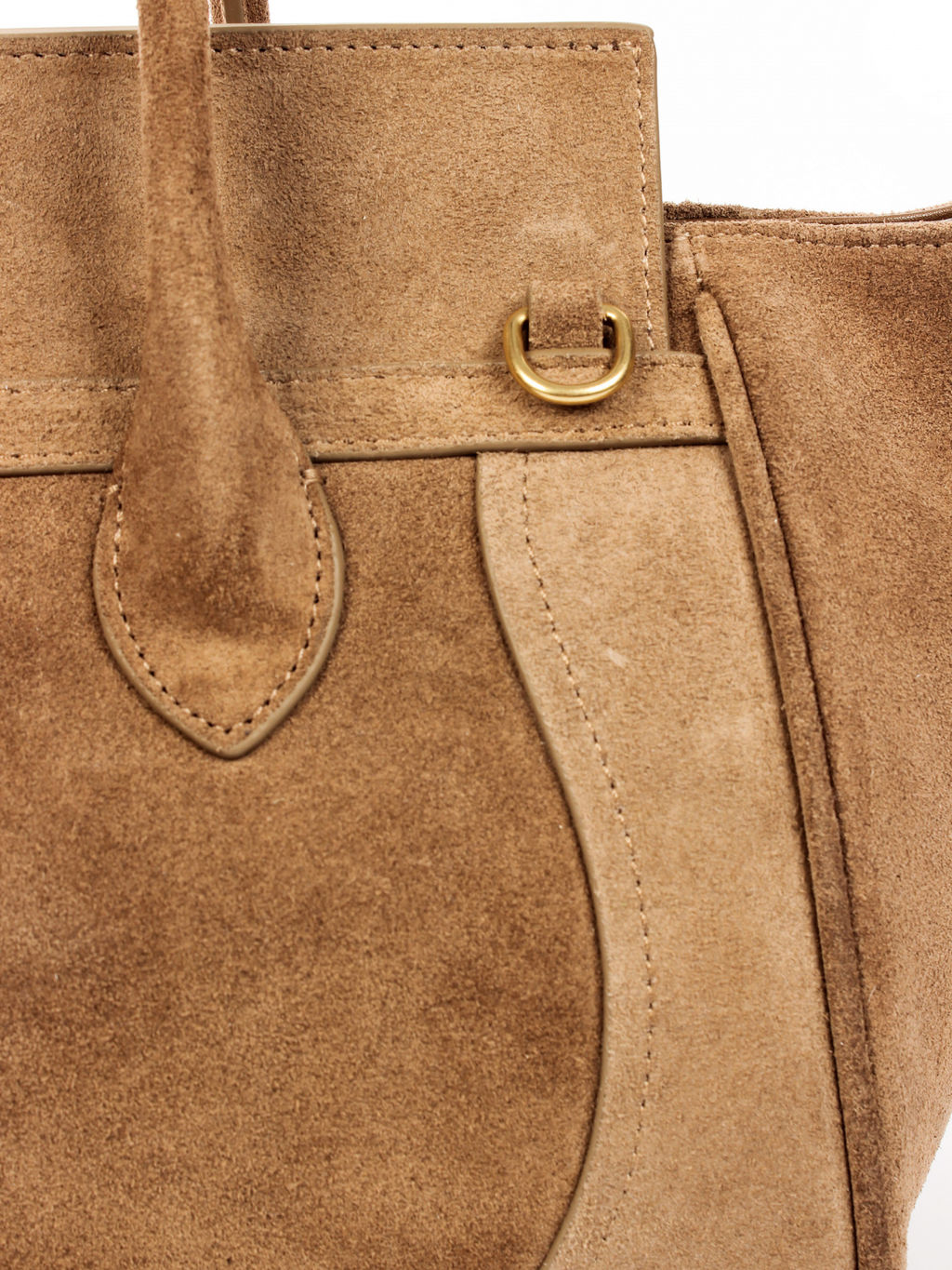 LACCOMA сумка АМ2244-2Ф-коричневый натуральная замша  фото 3