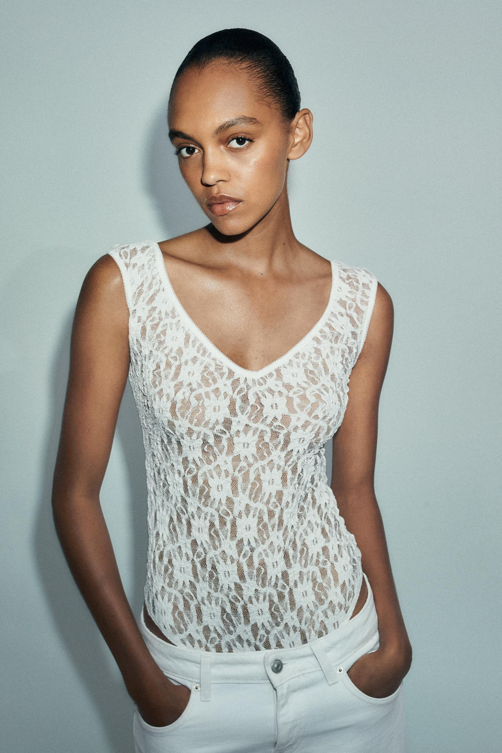 LACE BODYSUIT - Zara фото 11