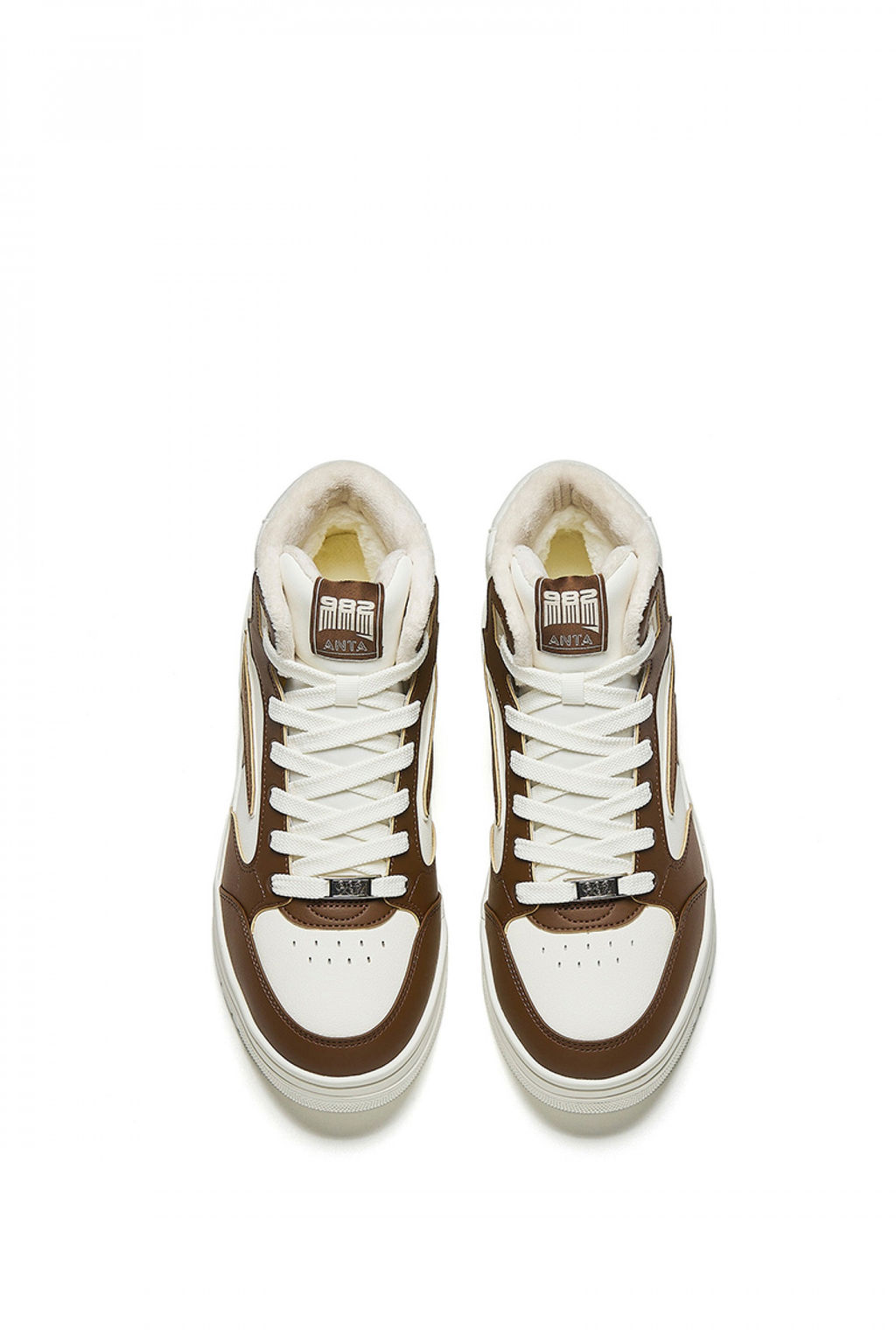 Кеды повседневные утепленные Бежевый/Коричневый ANTA982